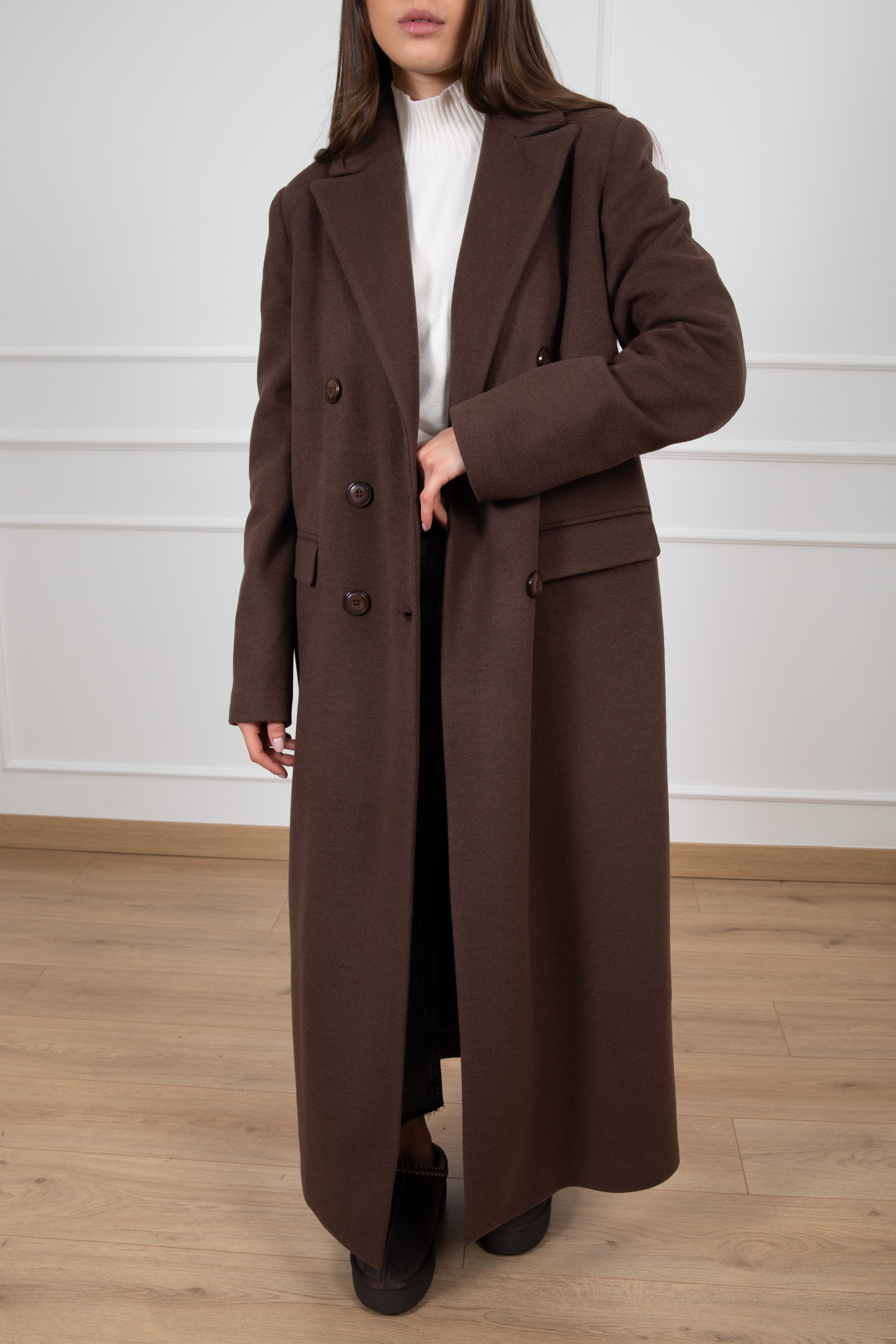 Cappotto lungo 6 bottoni fit over Susy Mix