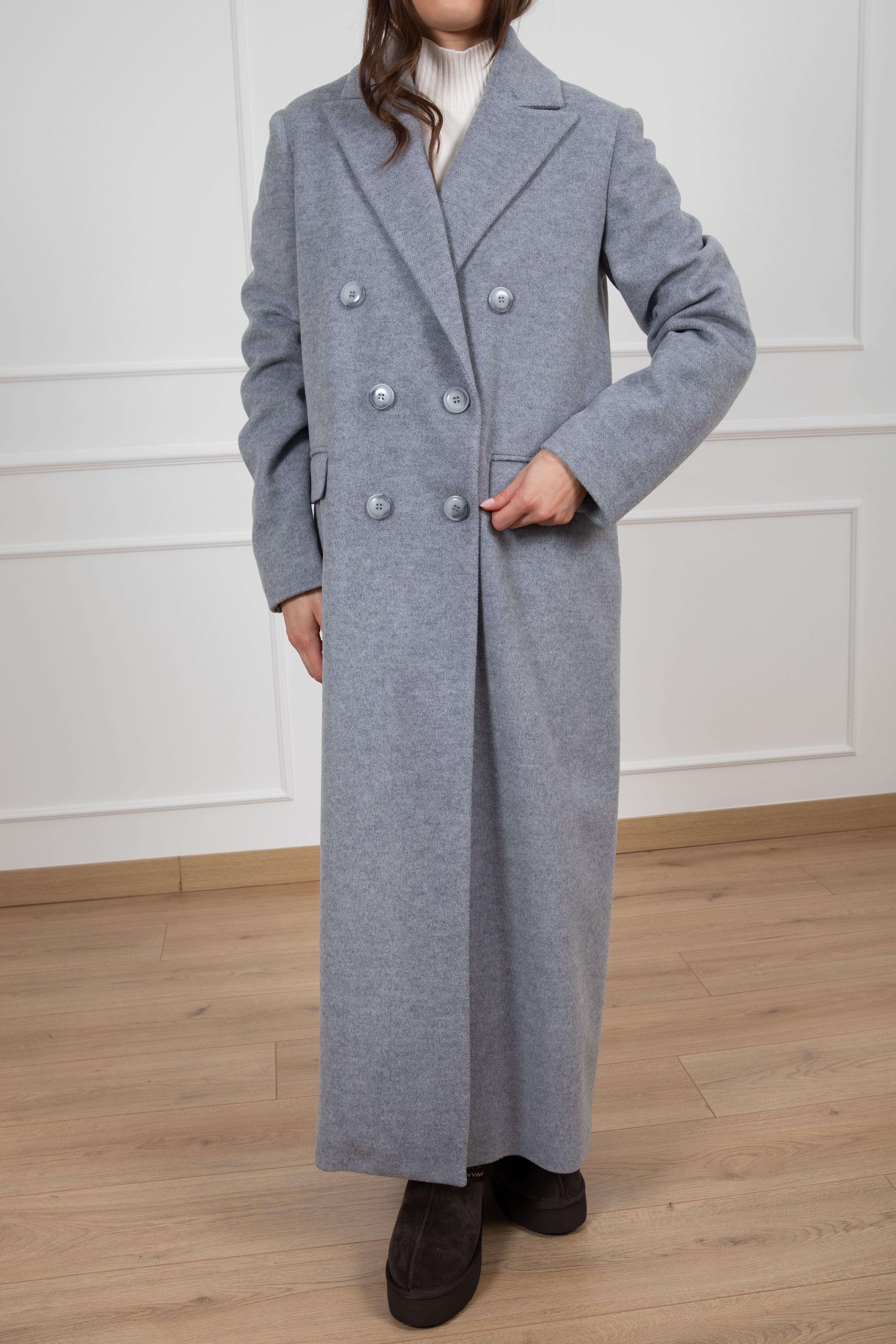 Cappotto lungo 6 bottoni fit over Susy Mix