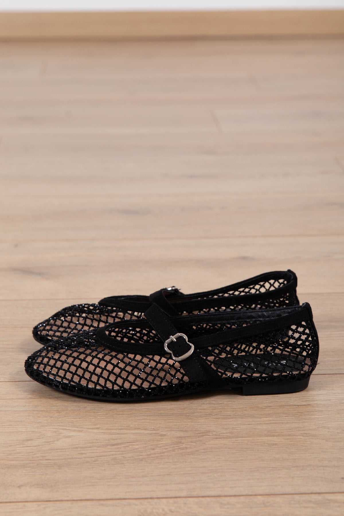 Ballerina a rete con strass variante nero Susy Mix