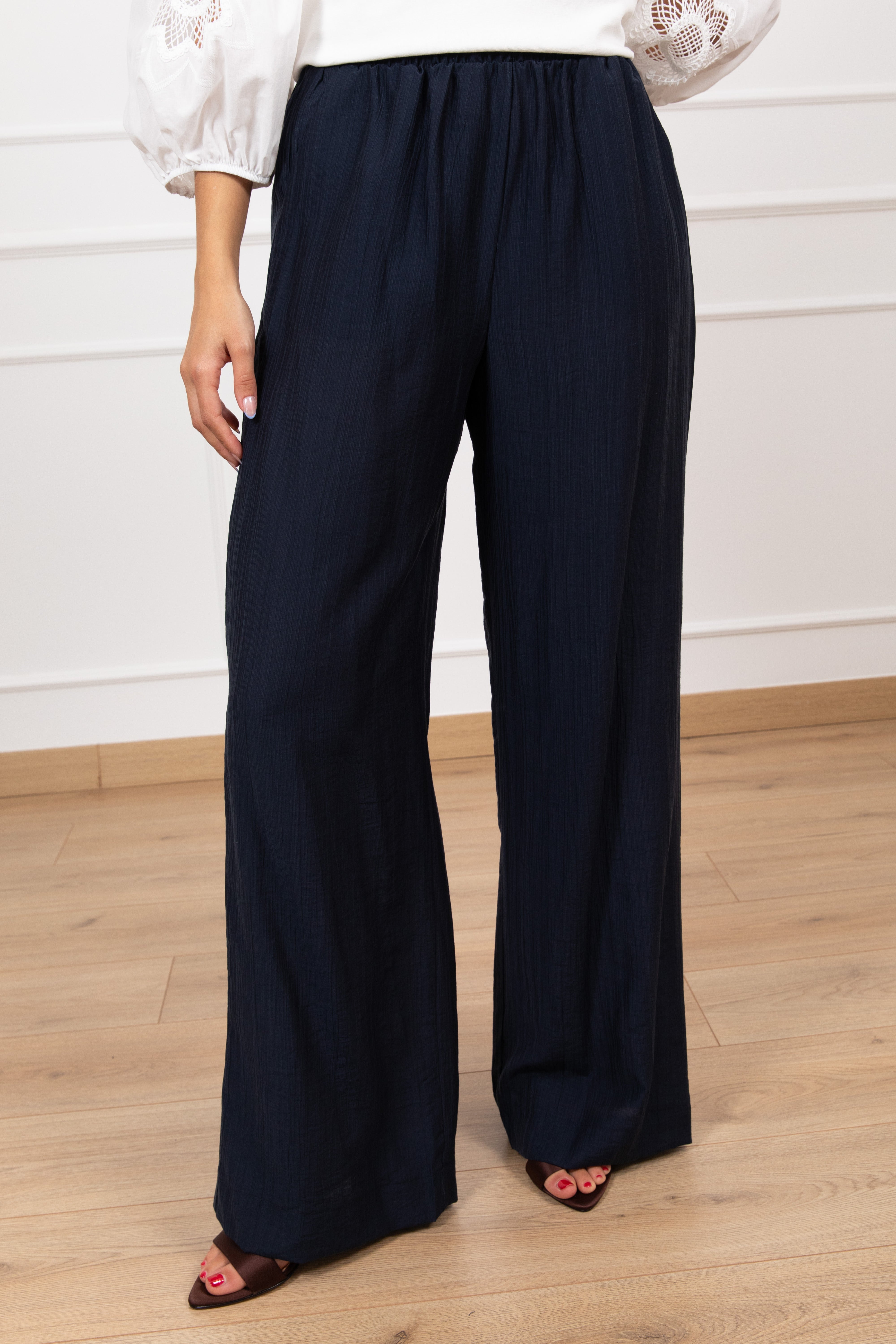 Pantalone goffrato con elastico ViCOLO