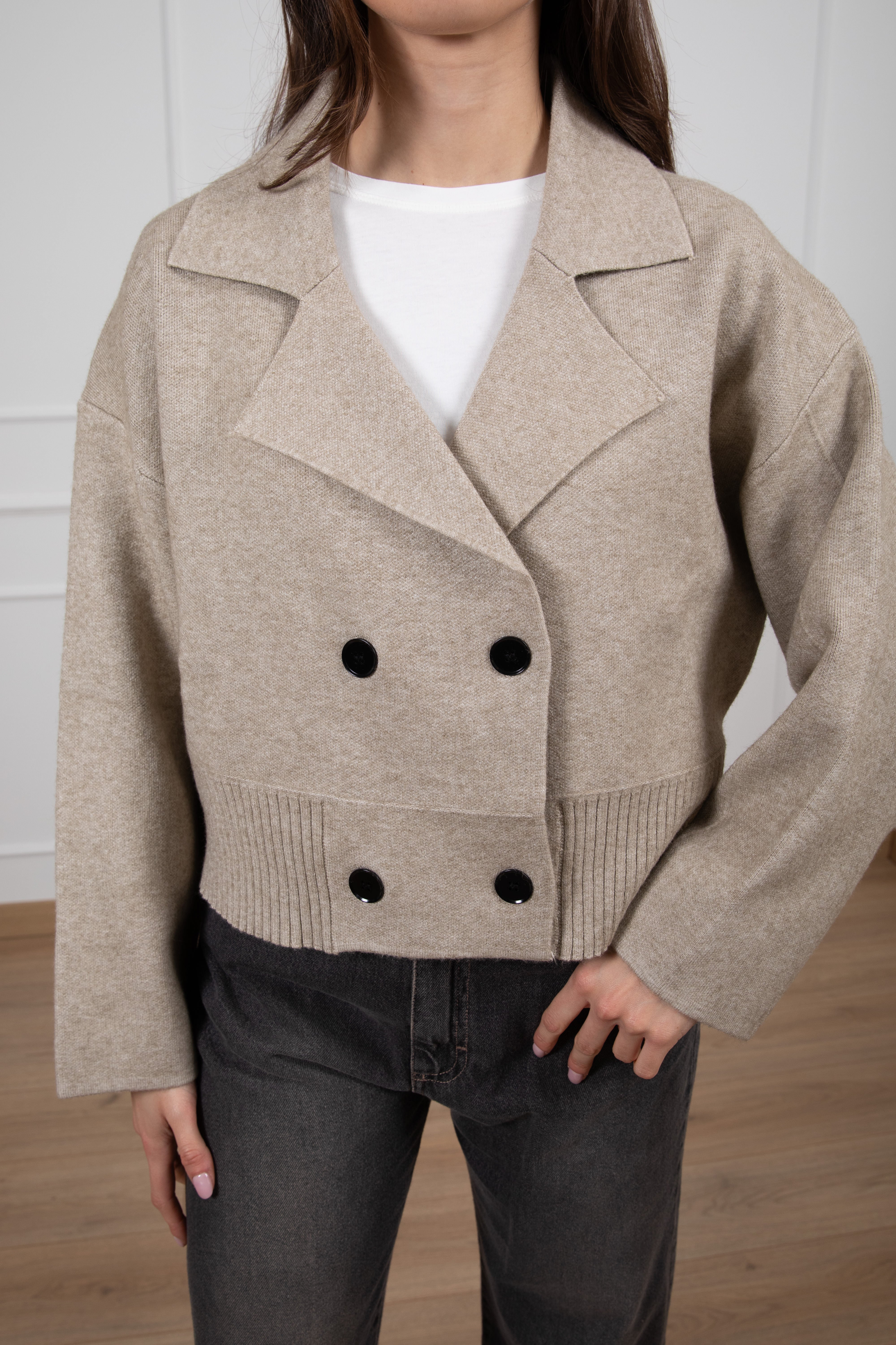 Giacca doppio-petto in maglia Susy Mix