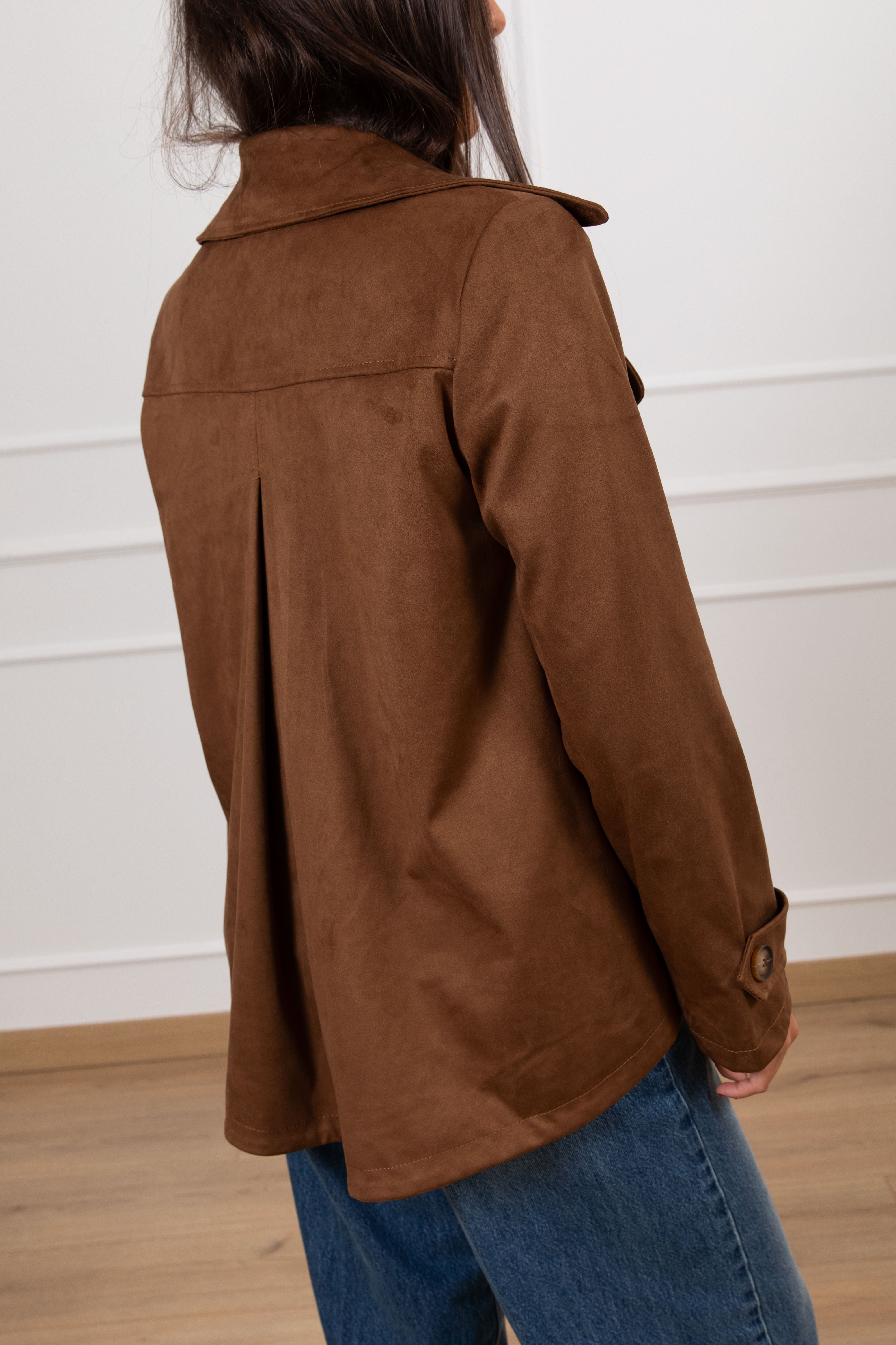 Trench in eco-camoscio Motel