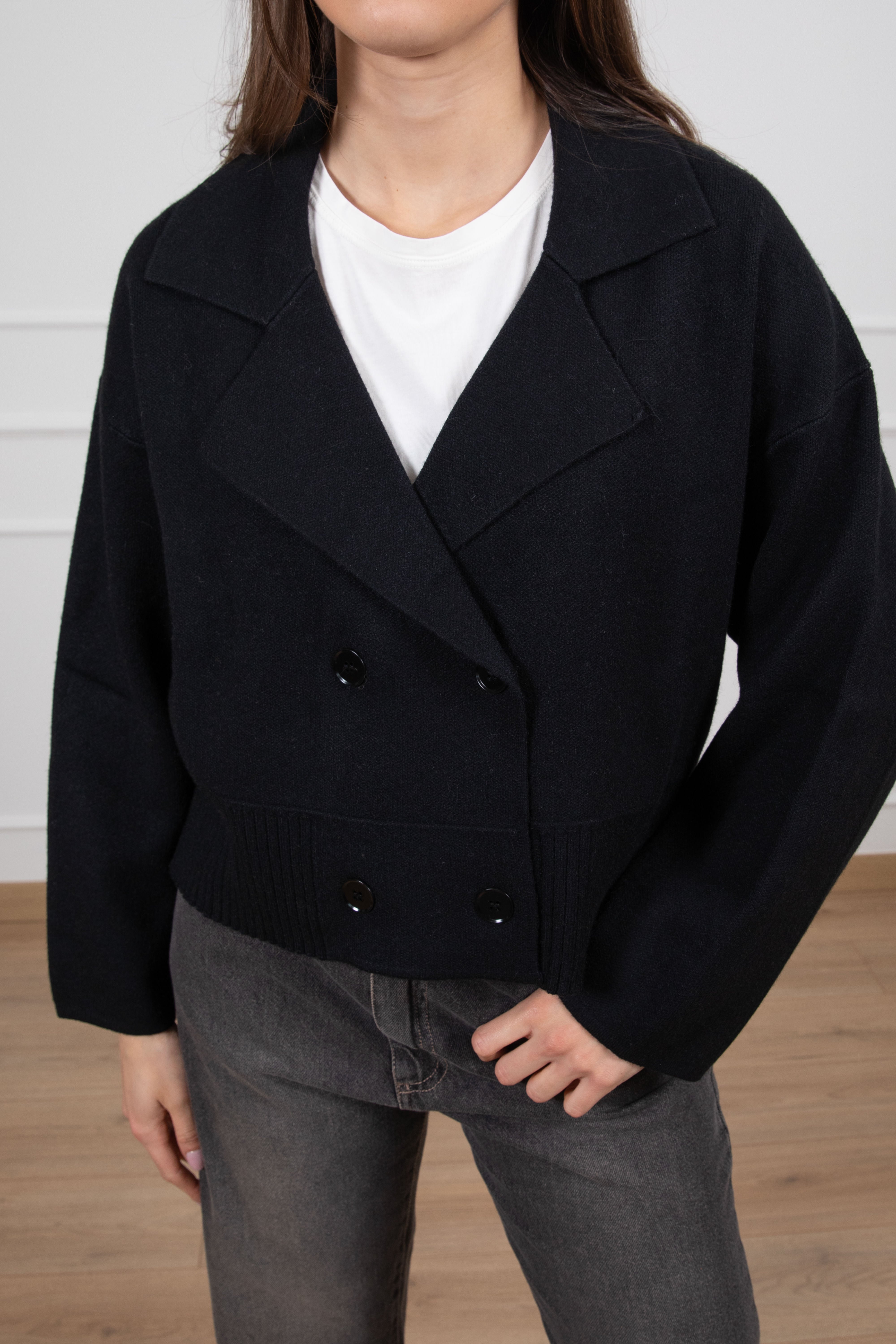 Giacca doppio-petto in maglia Susy Mix