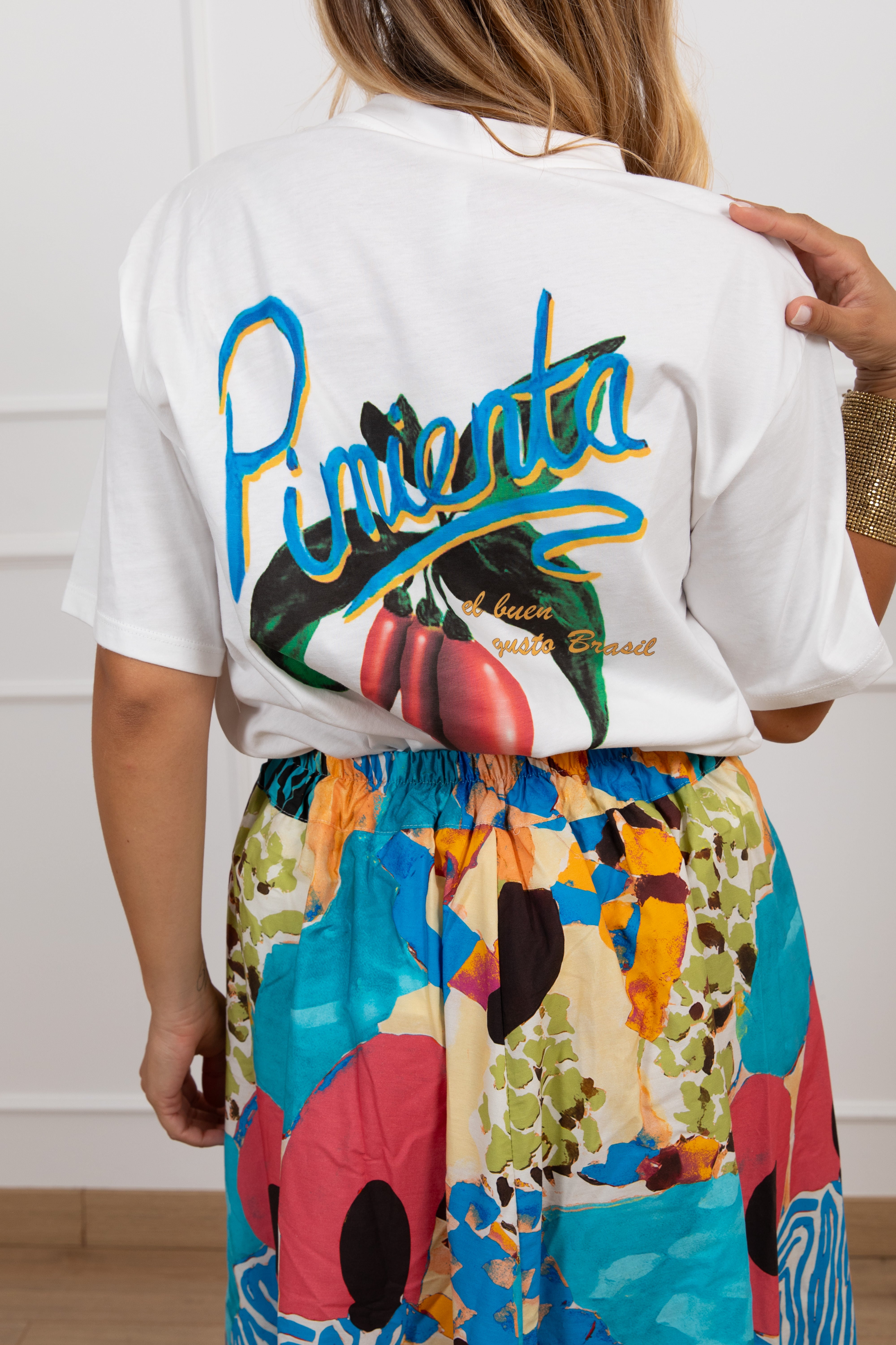T-shirt "Pimienta" sul retro Tensione IN