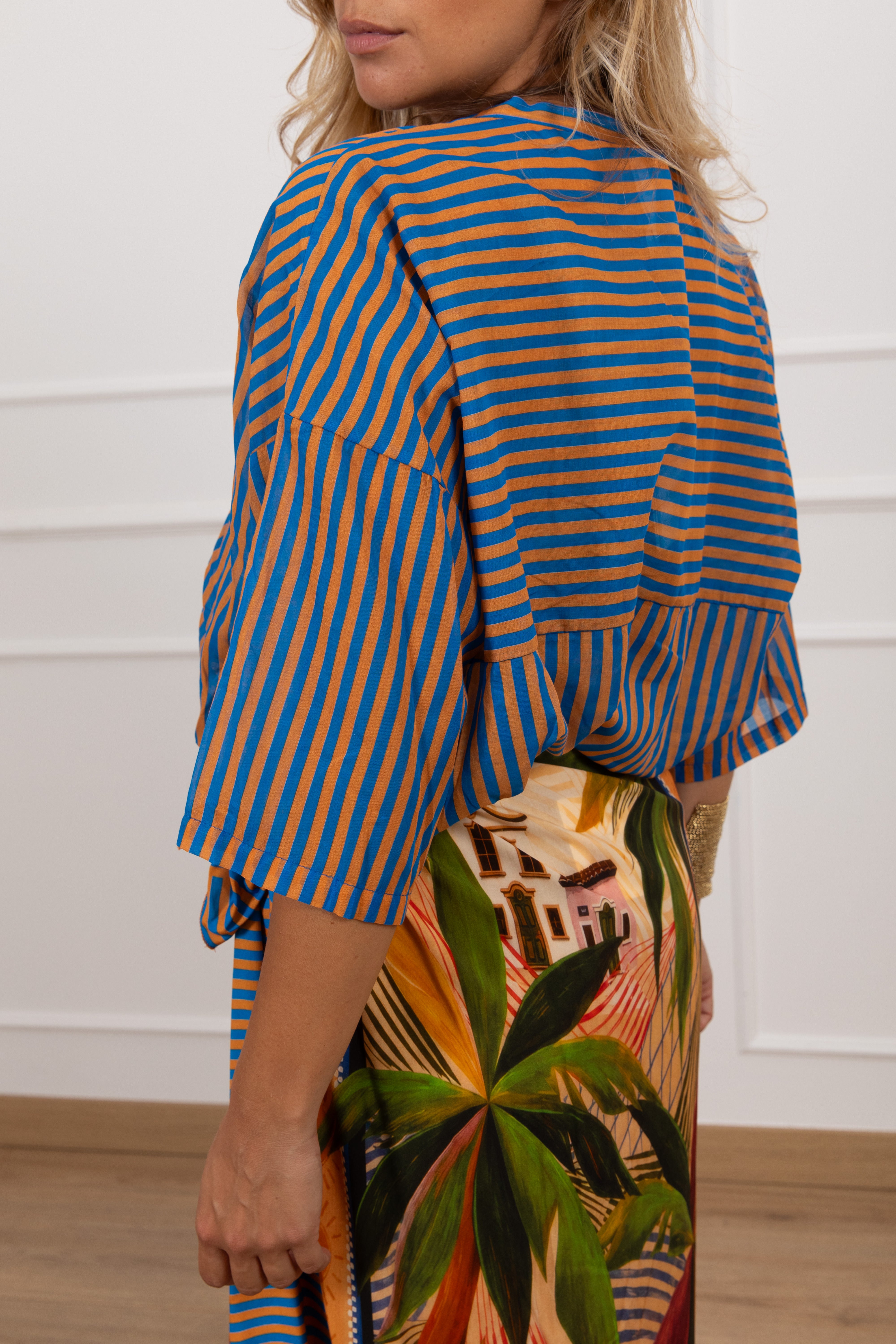 Camicia a righe bluette Tensione IN