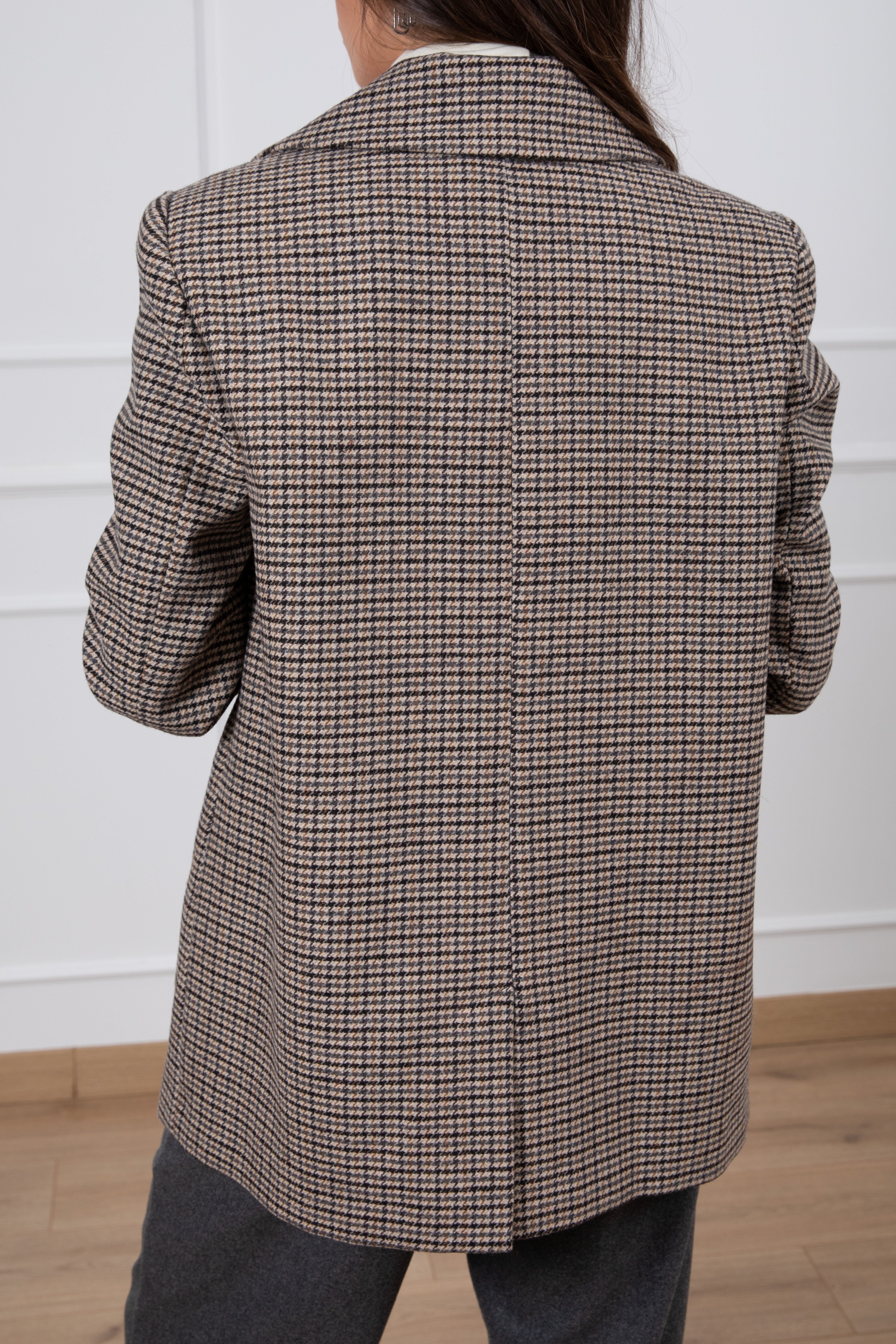 Giacca check in lana over-size ViCOLO