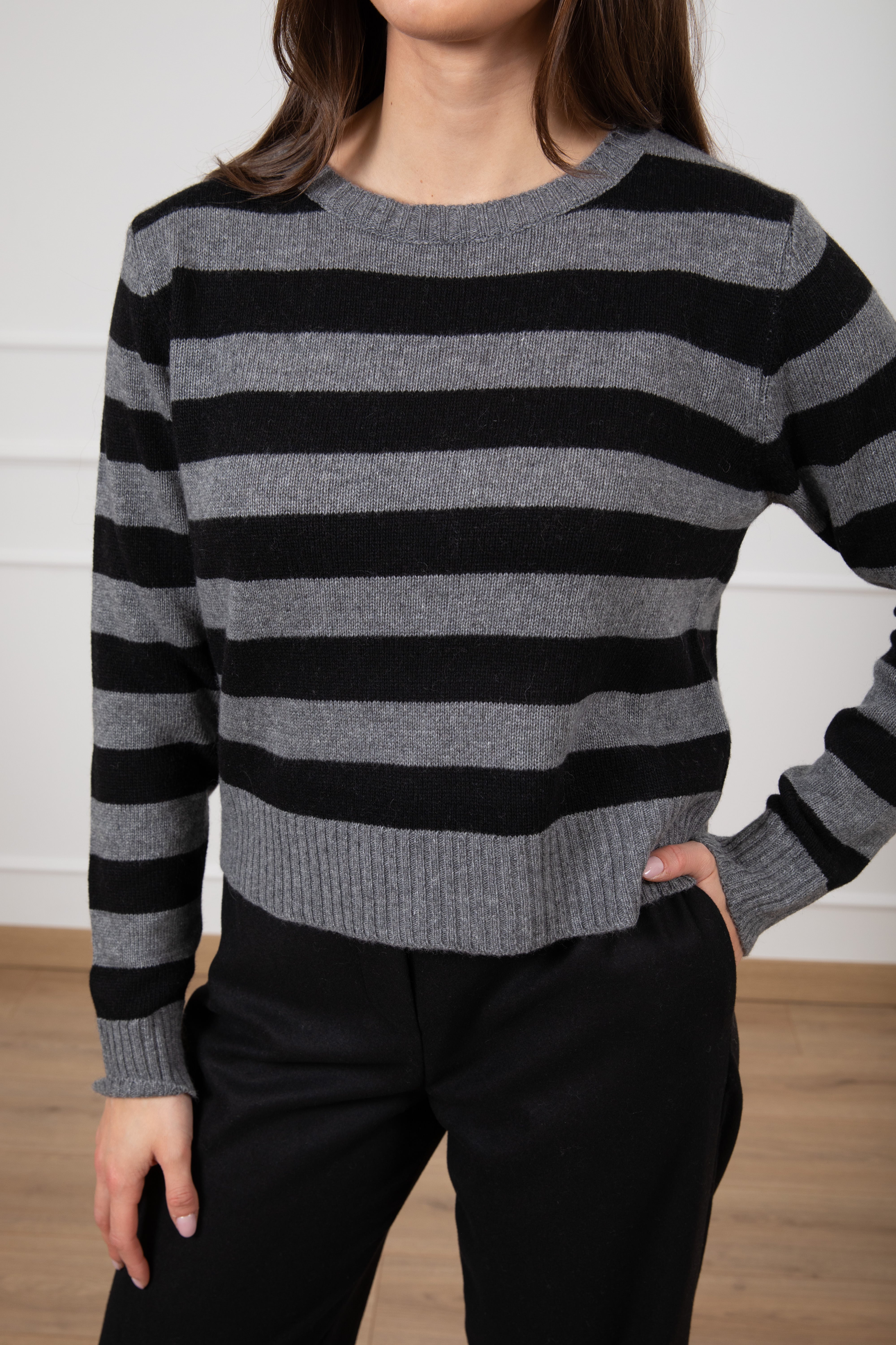 Pull a righe in lana e cashmere Susy Mix