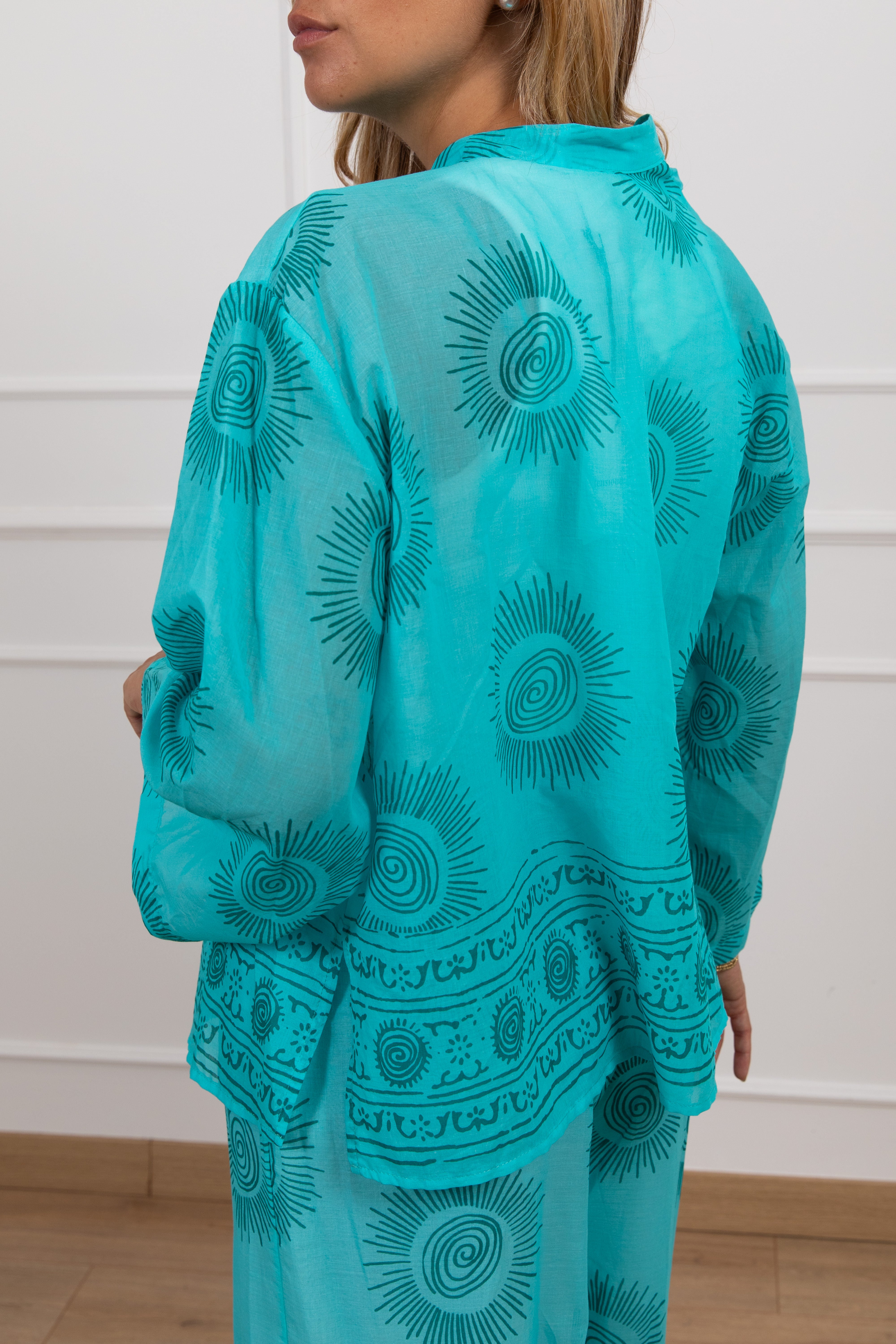 Camicia in mussola fantasia sun Tensione IN