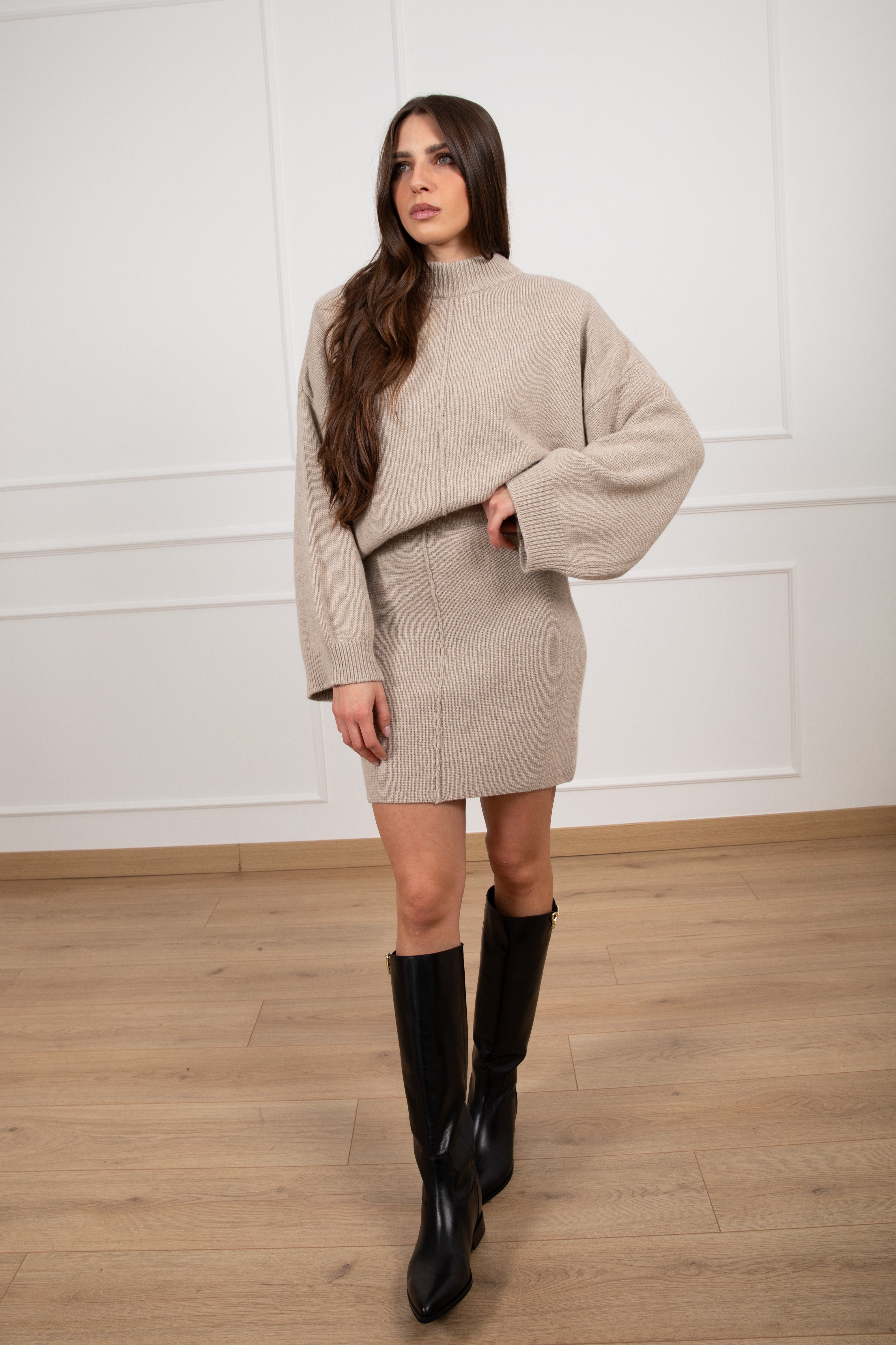 Pull spallina imbottita con riga centrale ViCOLO