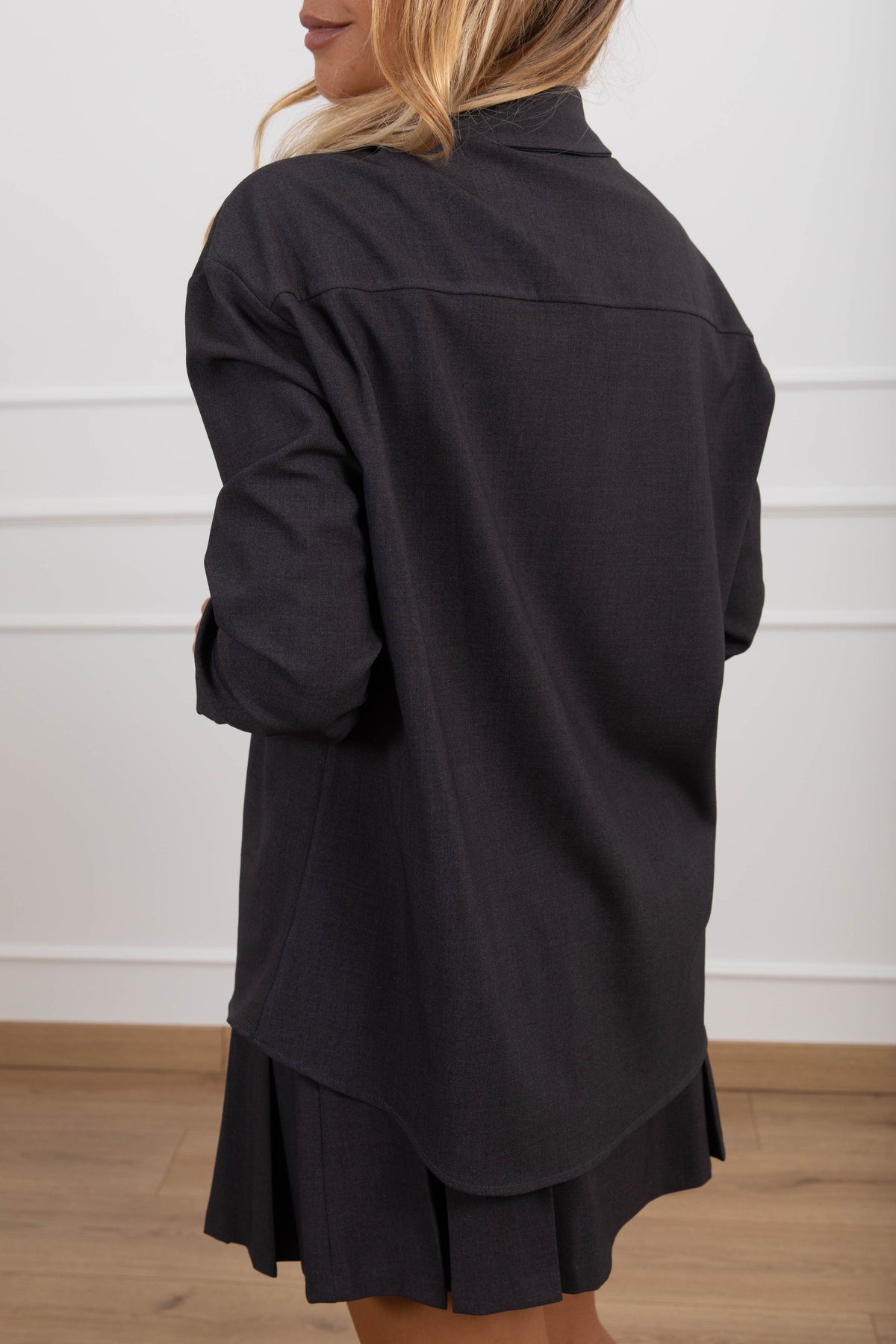 Camicia in viscosa variante antracite Tensione IN