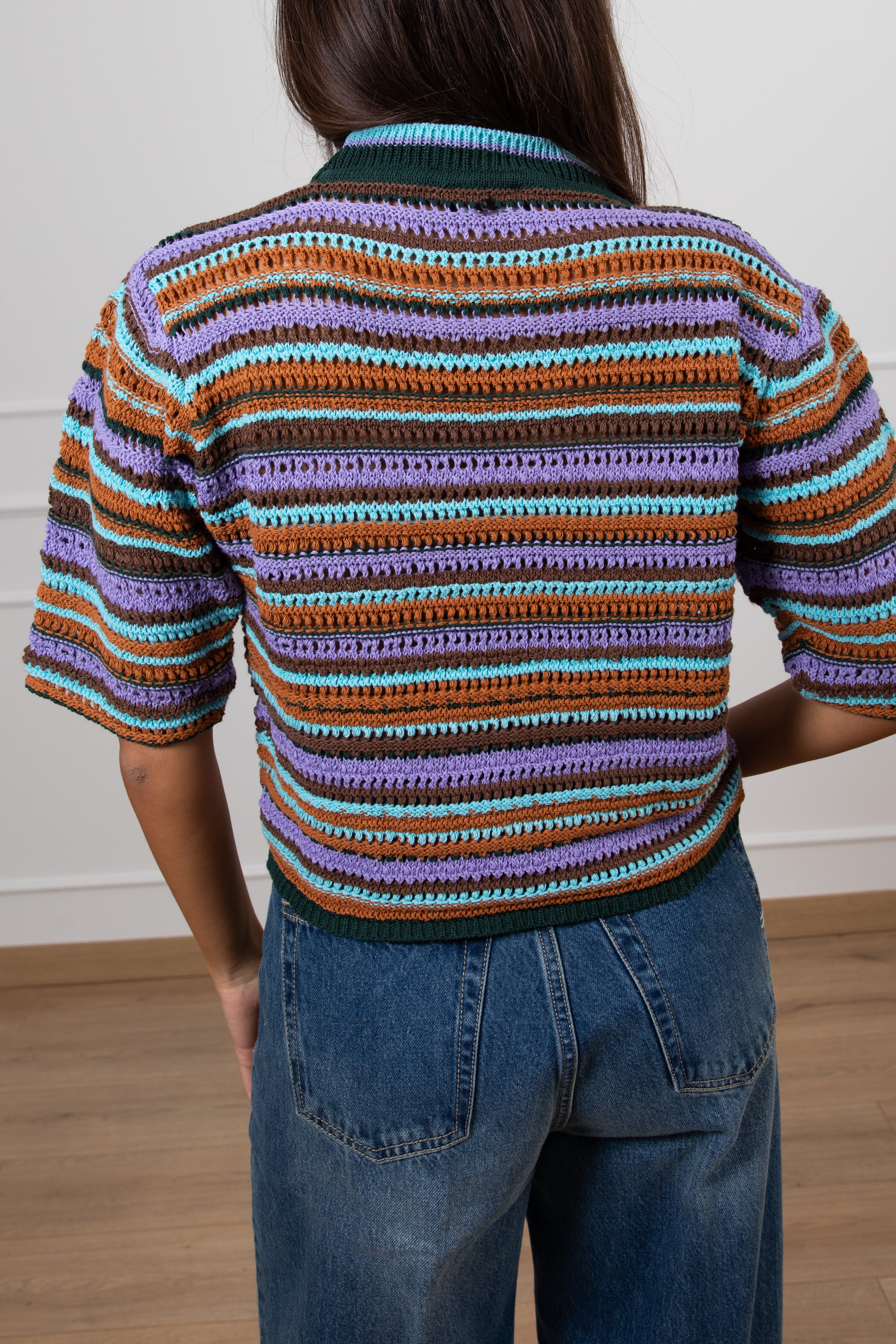 T-shirt crochet multicolor Dixie