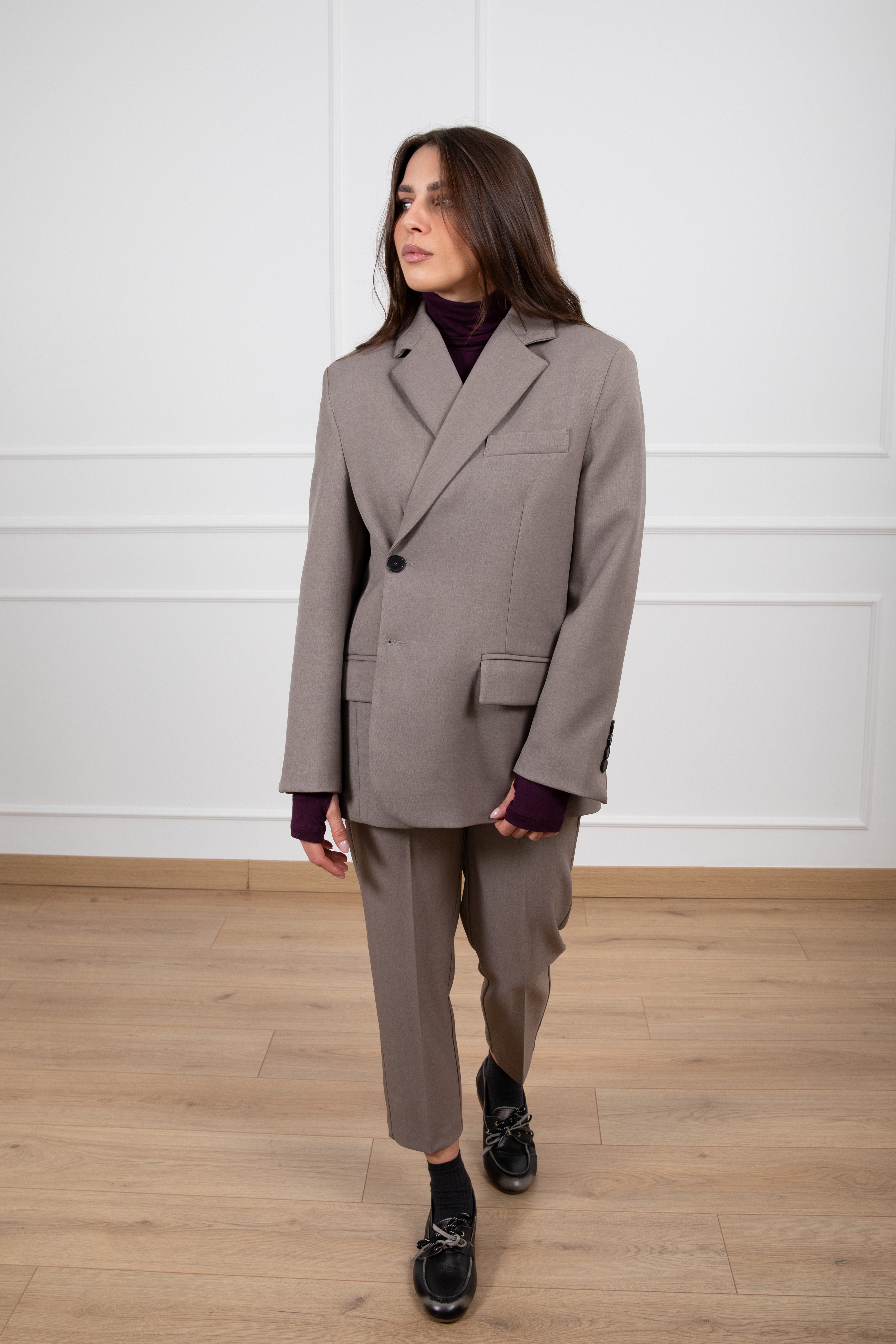 Pantalone a sigaretta con elastico sul retro ViCOLO