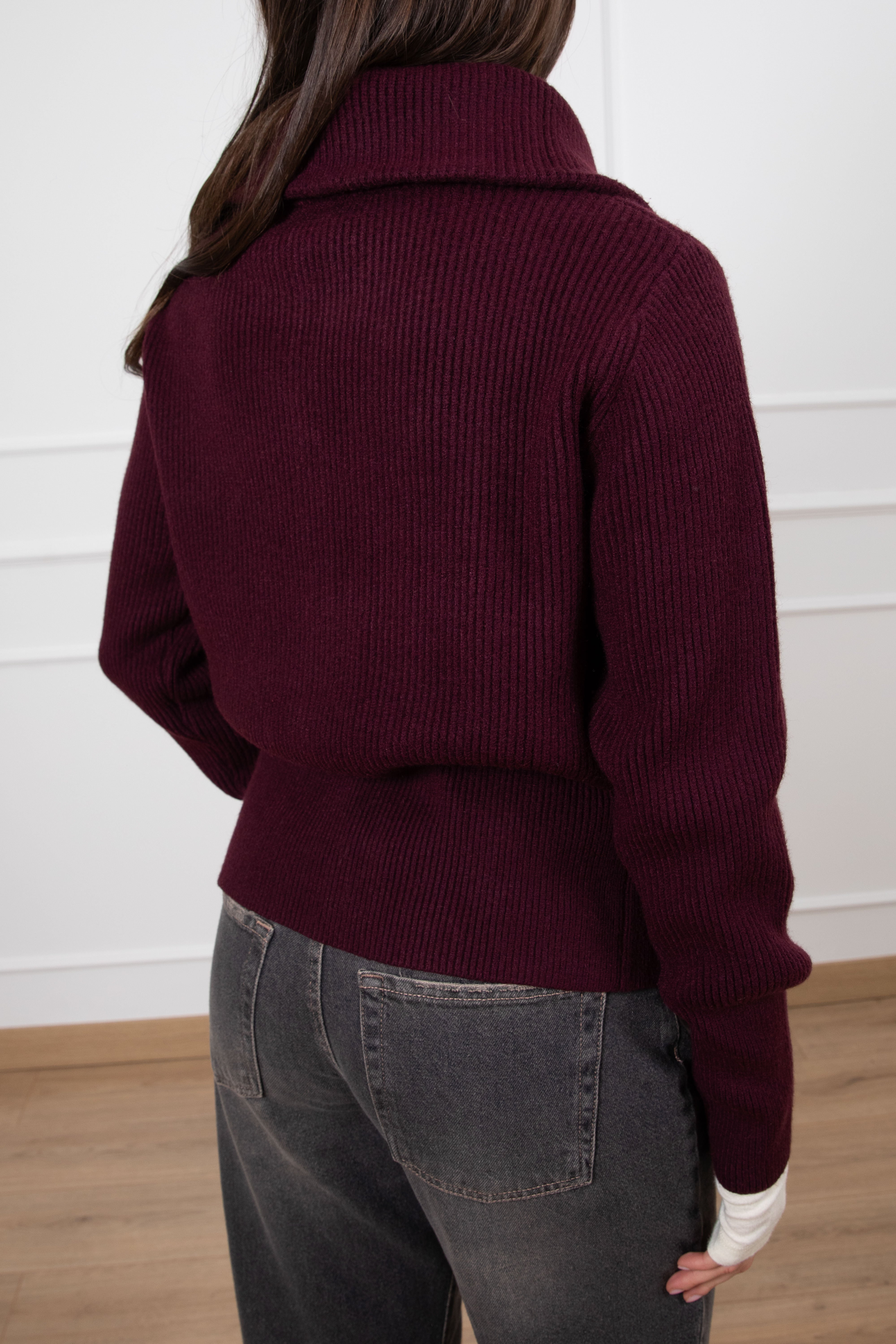 Pull a coste con zip e collo a ciambella Susy Mix