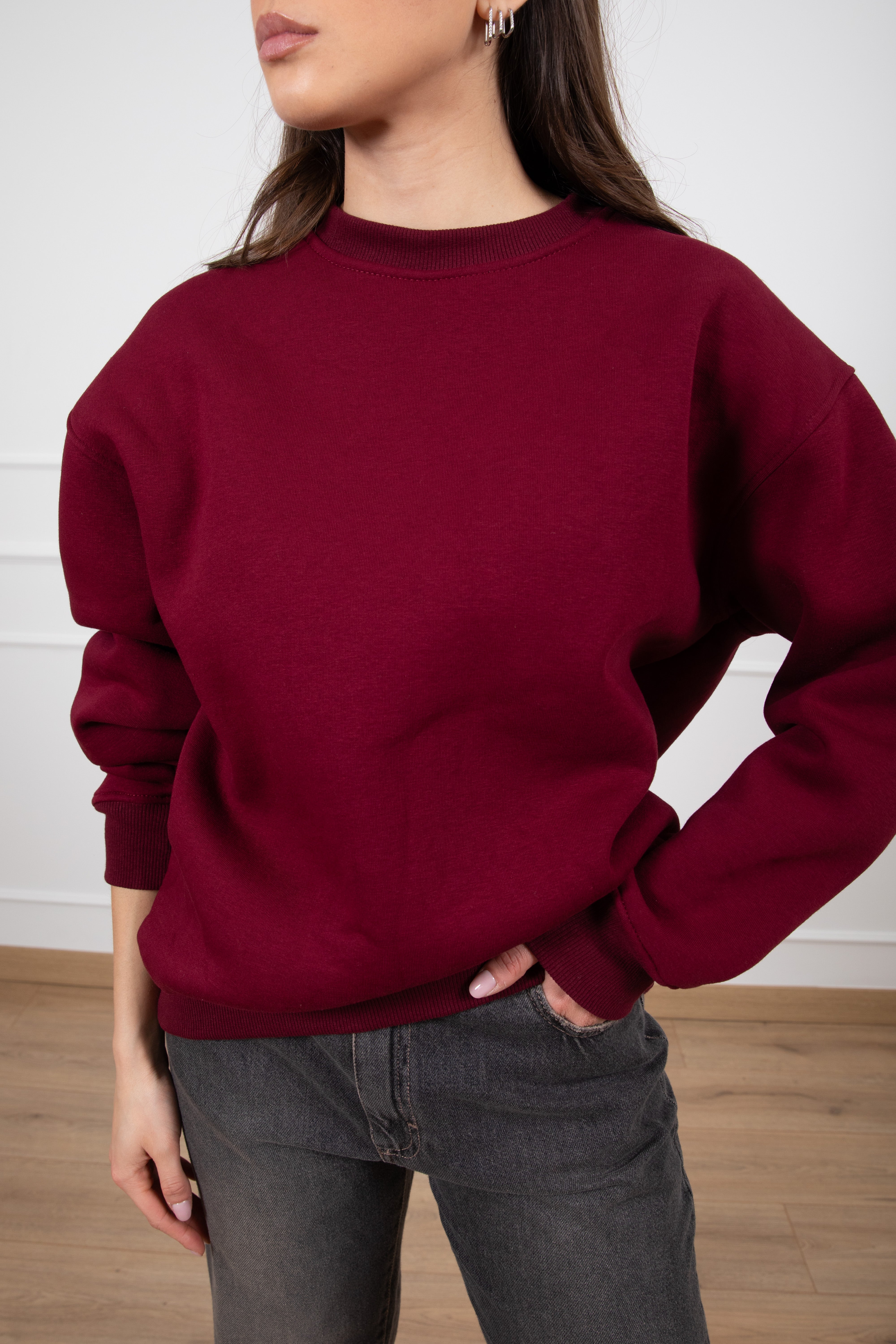 Felpa girocollo basic Susy Mix