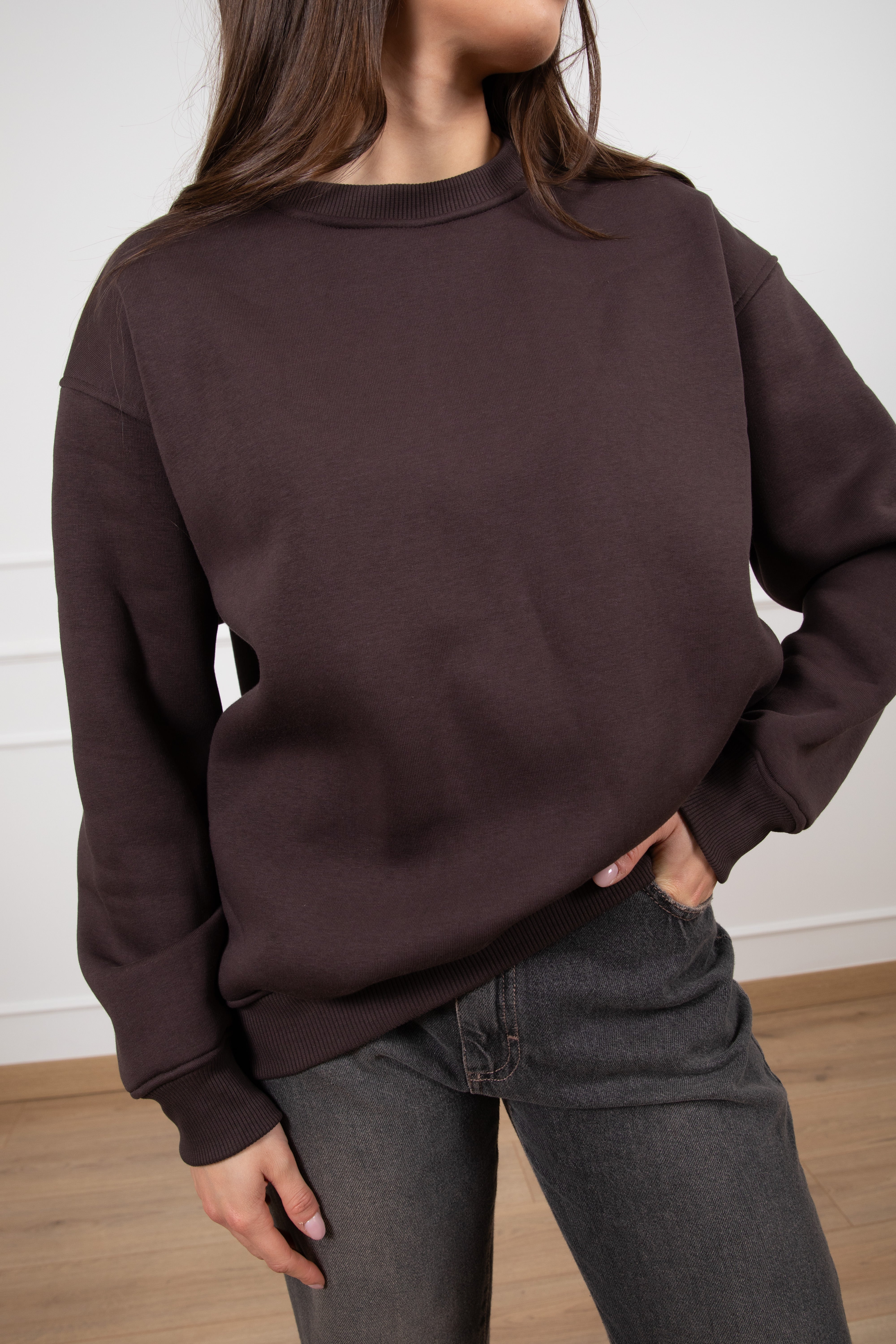 Felpa girocollo basic Susy Mix