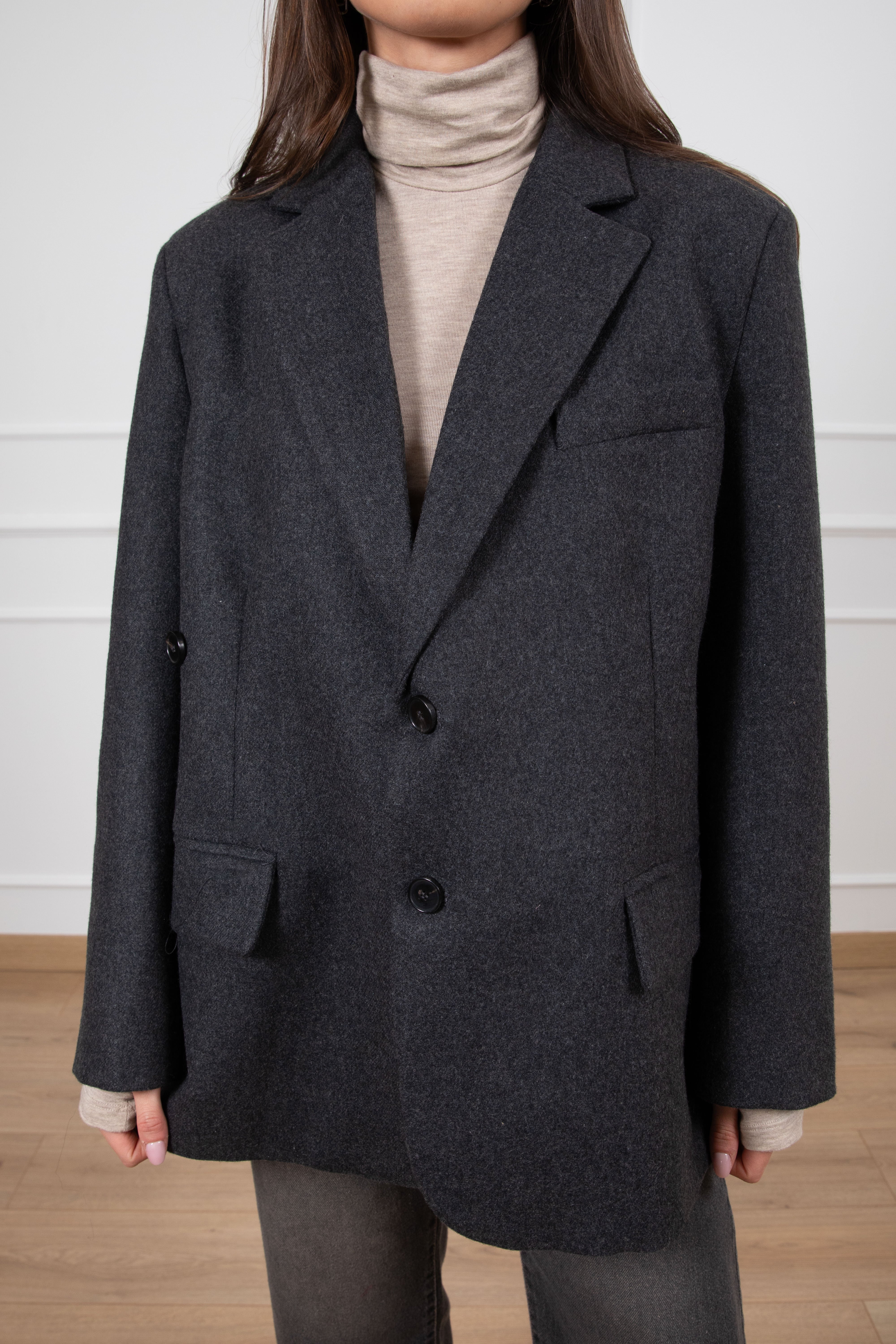 Giacca-cappotto con doppia abbottonatura ViCOLO