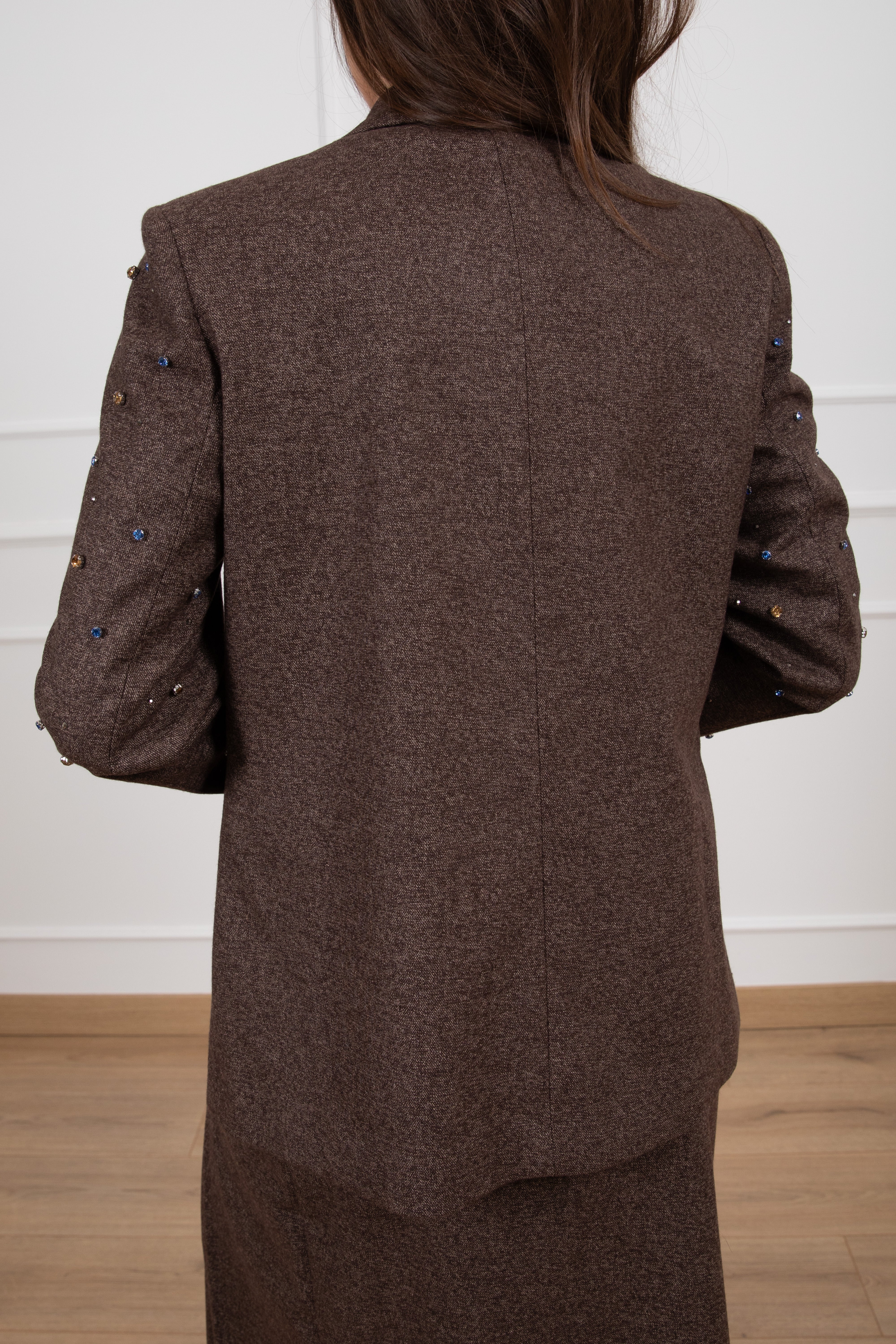 Giacca melange con pietre multicolor Susy Mix