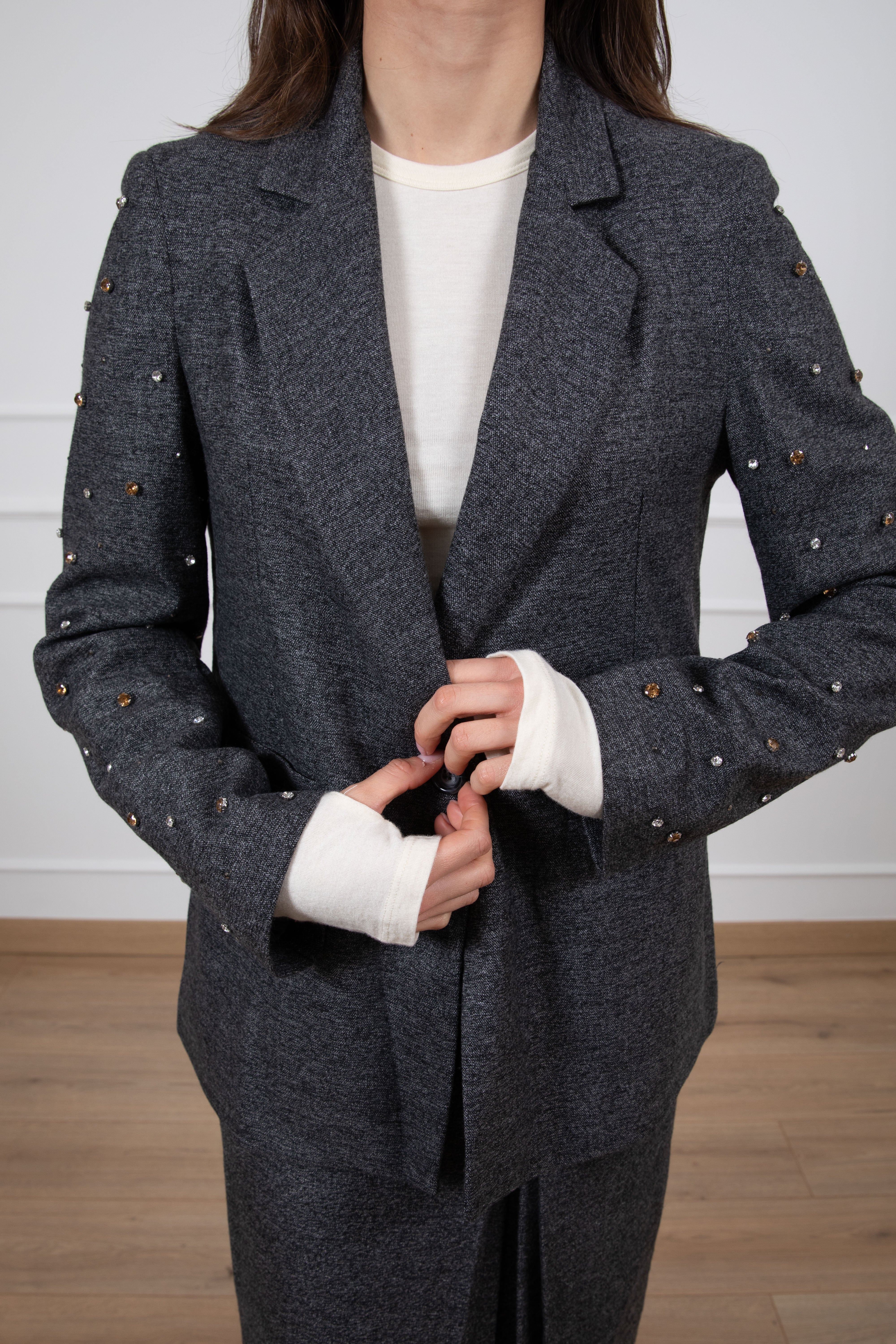 Giacca melange con pietre multicolor Susy Mix