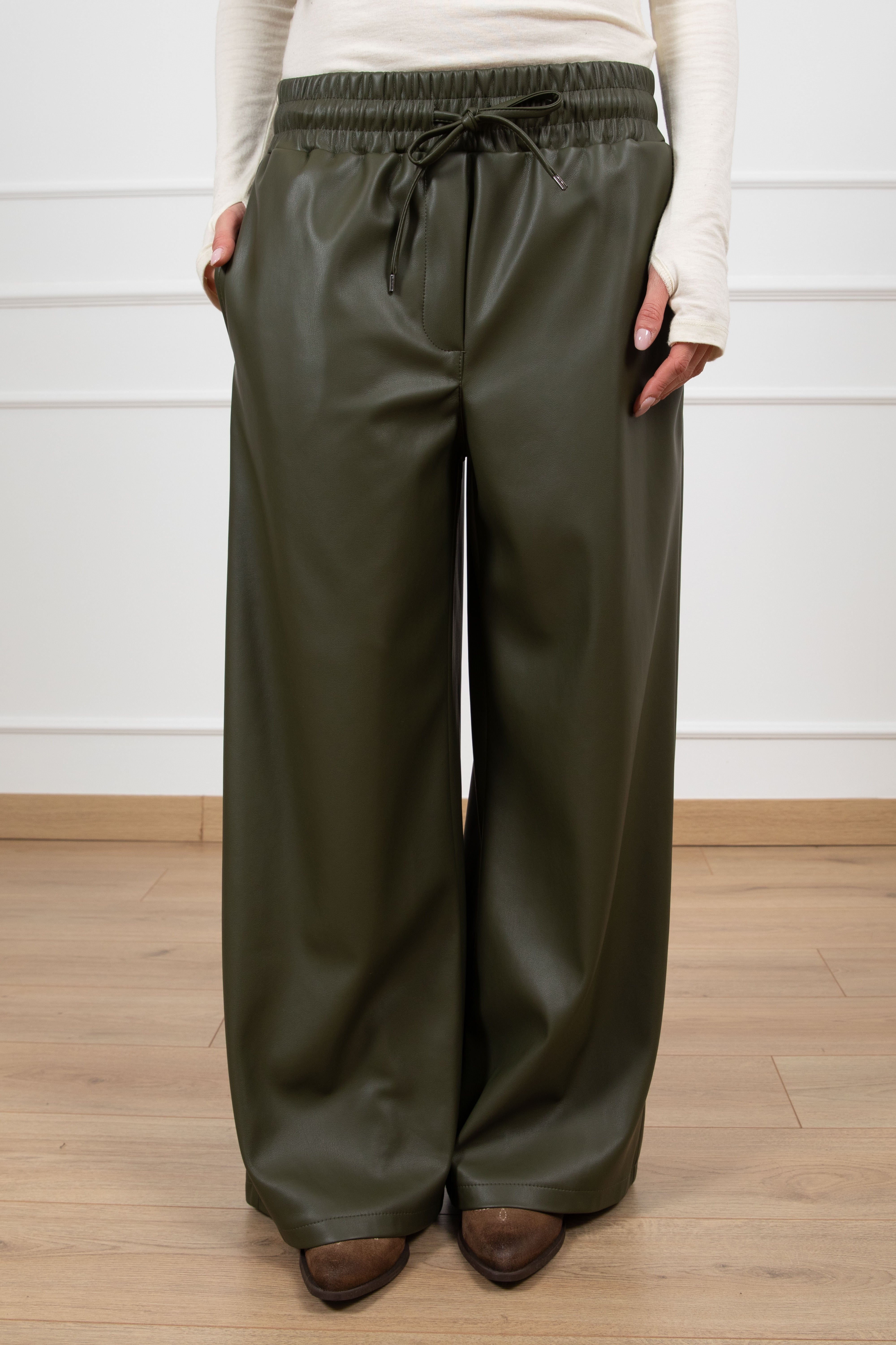 Pantalone jogger in eco-pelle Tensione IN