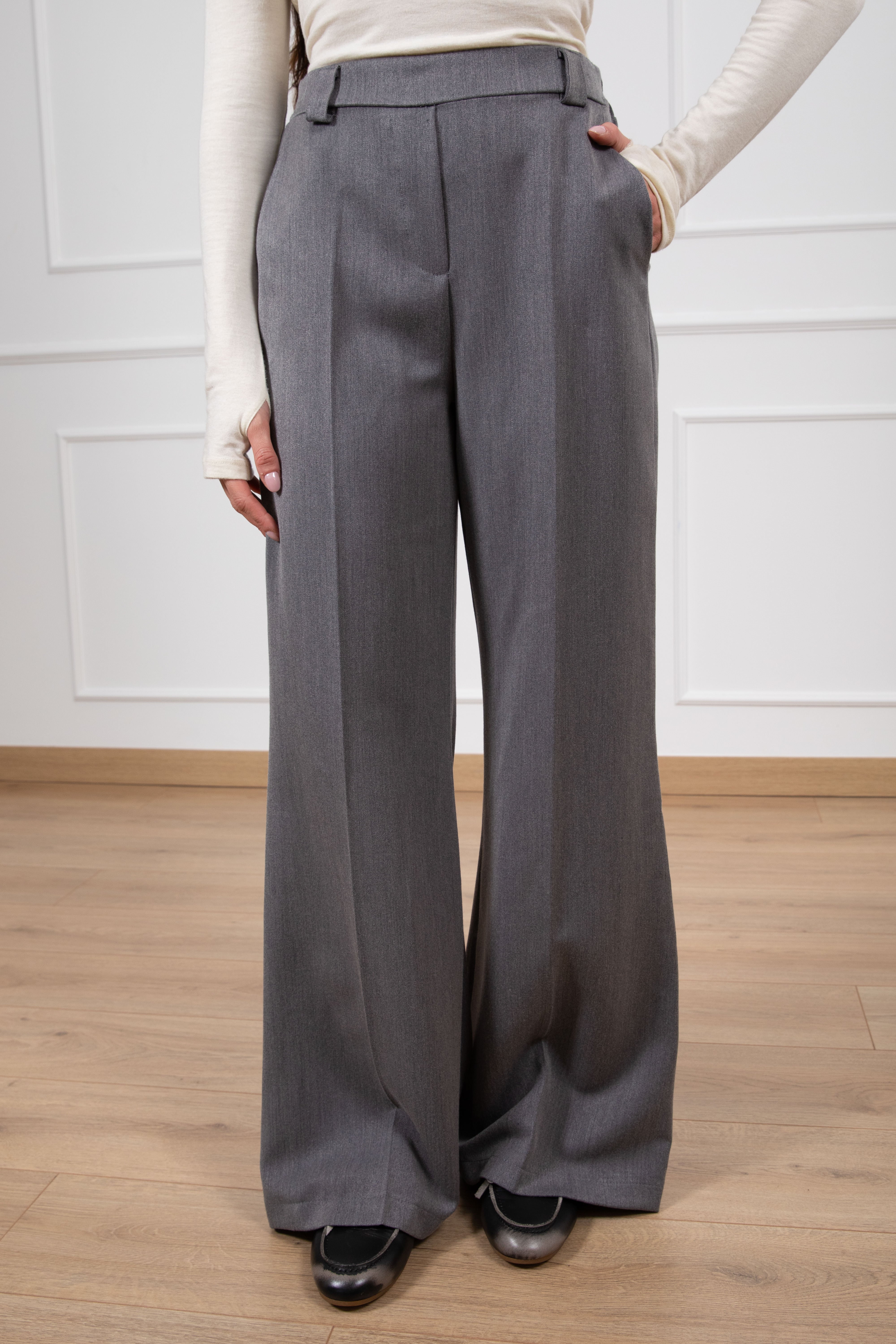 Pantalone sartoriale con elastico sul retro Susy Mix