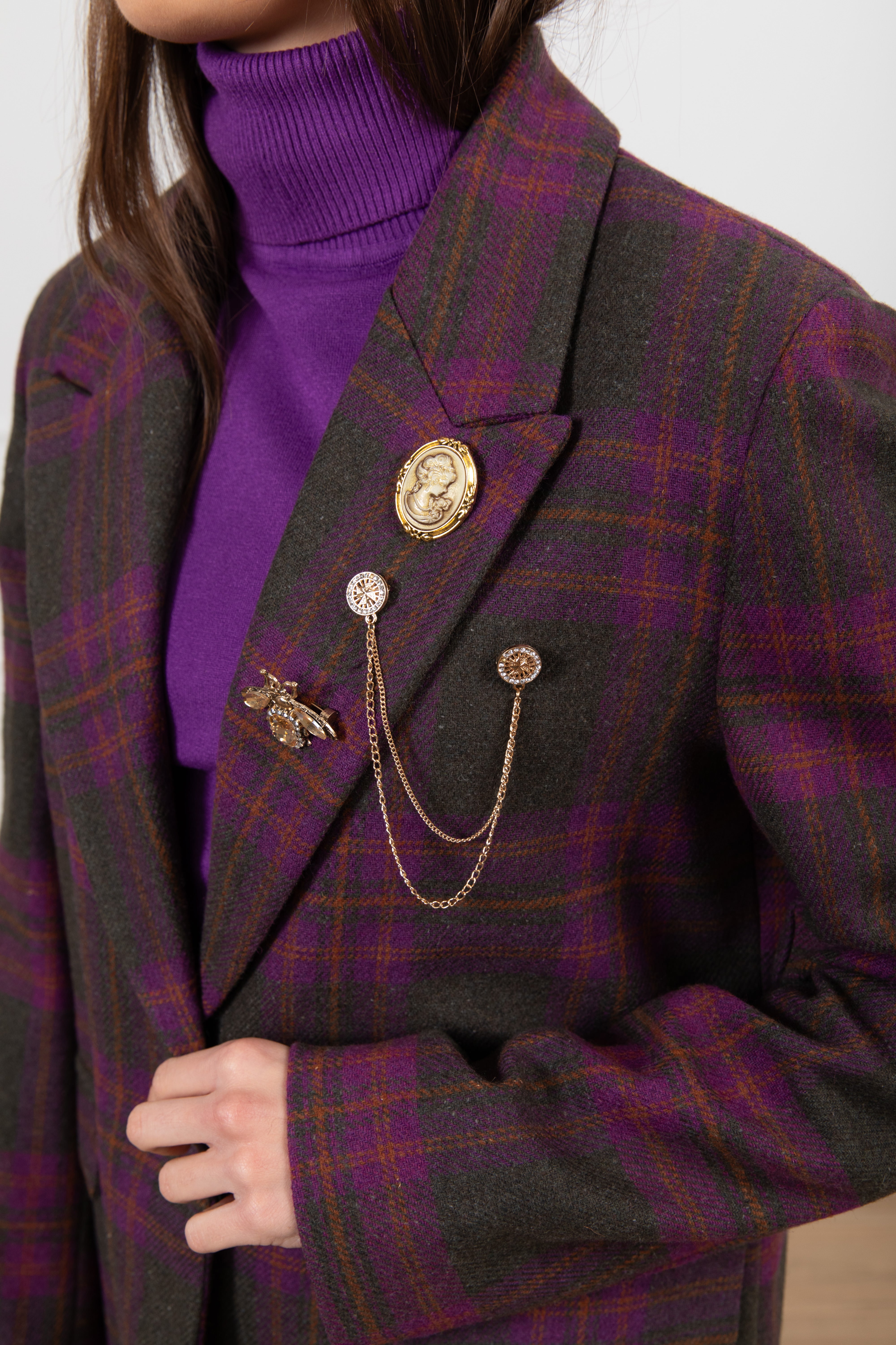 Giacca check regular-fit ViCOLO