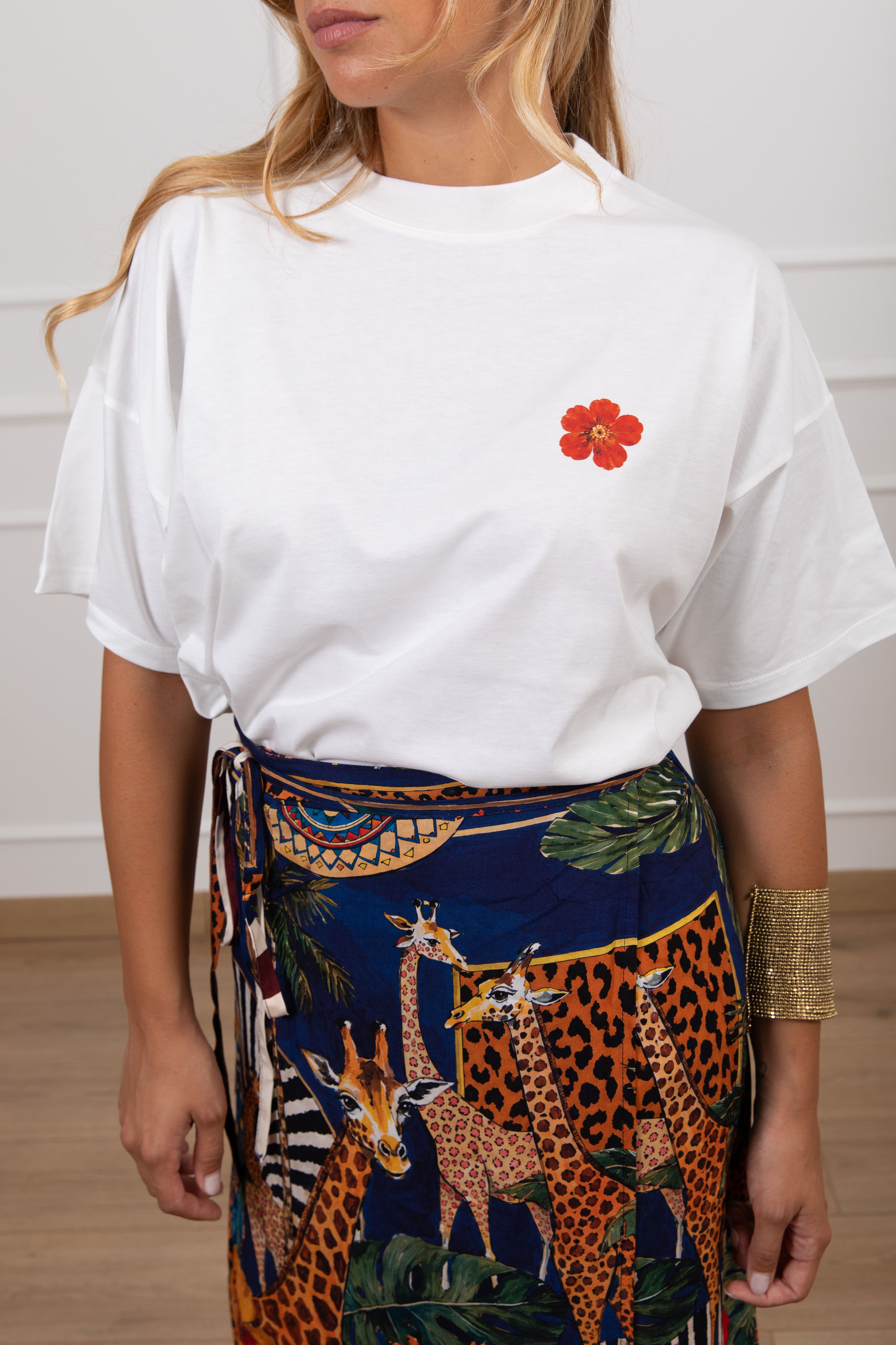 T-shirt stampa fenice sul retro ViCOLO