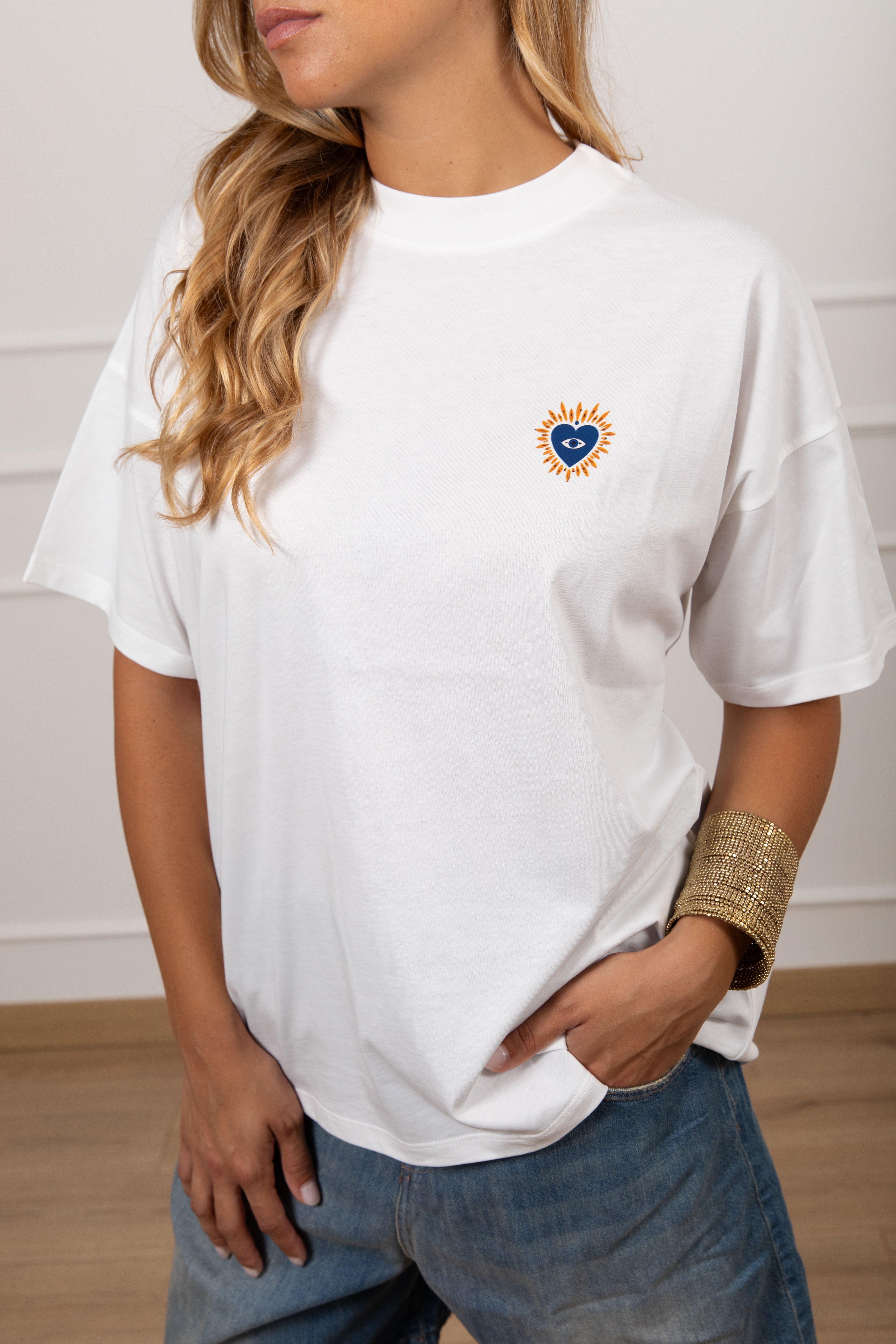 T-shirt stampa safari sul retro ViCOLO