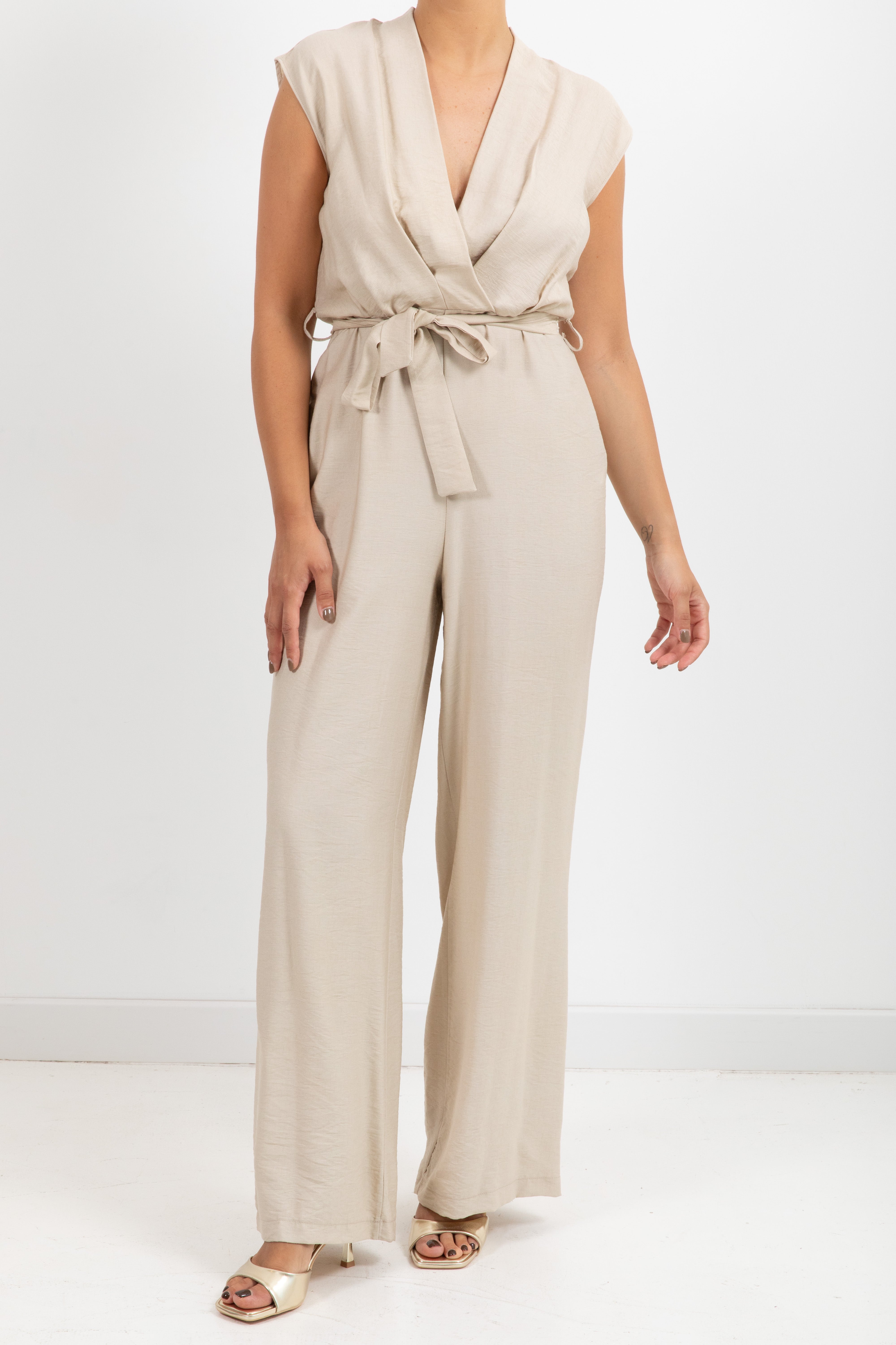 Jumpsuit in viscosa goffrata Dixie