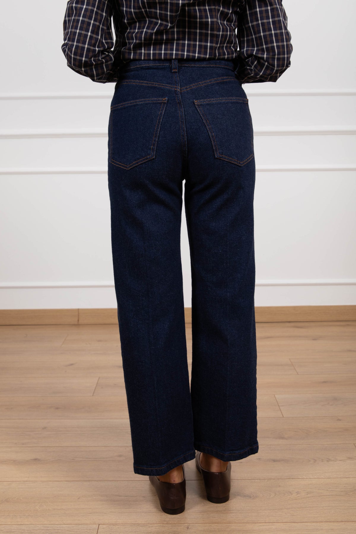 Jeans ribcage lavaggio blu Tensione IN