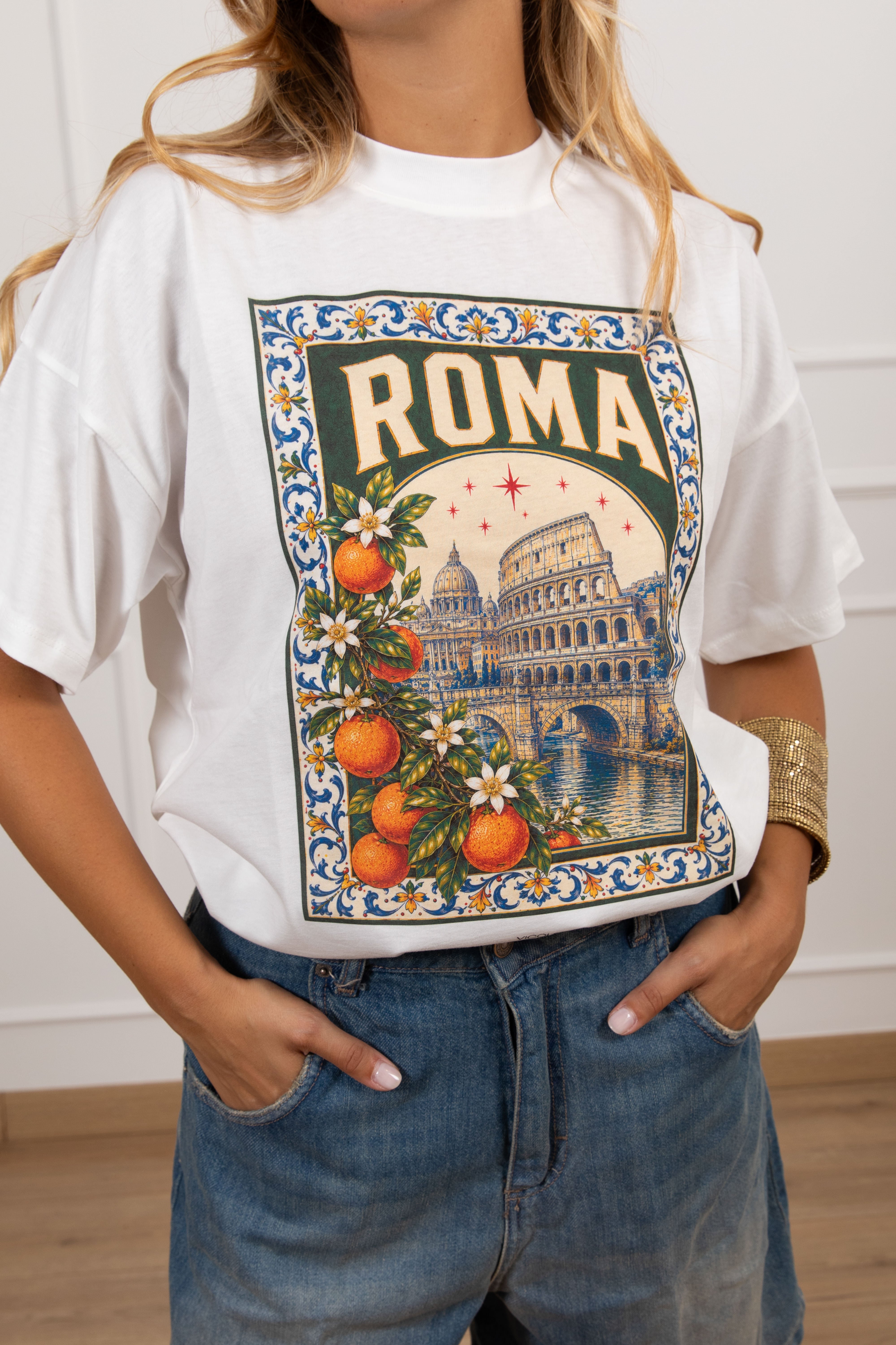 T-shirt over-size "Roma" ViCOLO