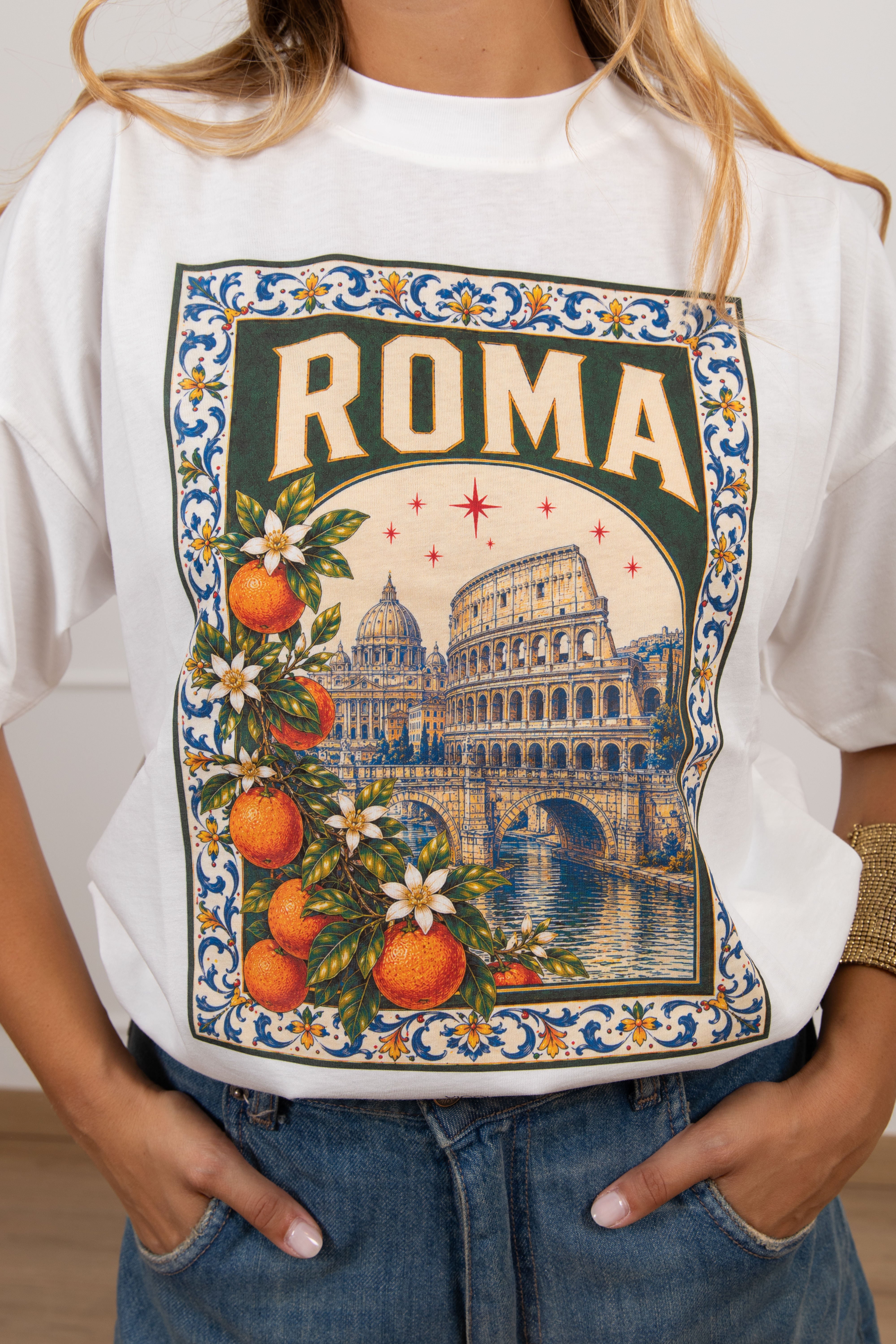 T-shirt over-size "Roma" ViCOLO