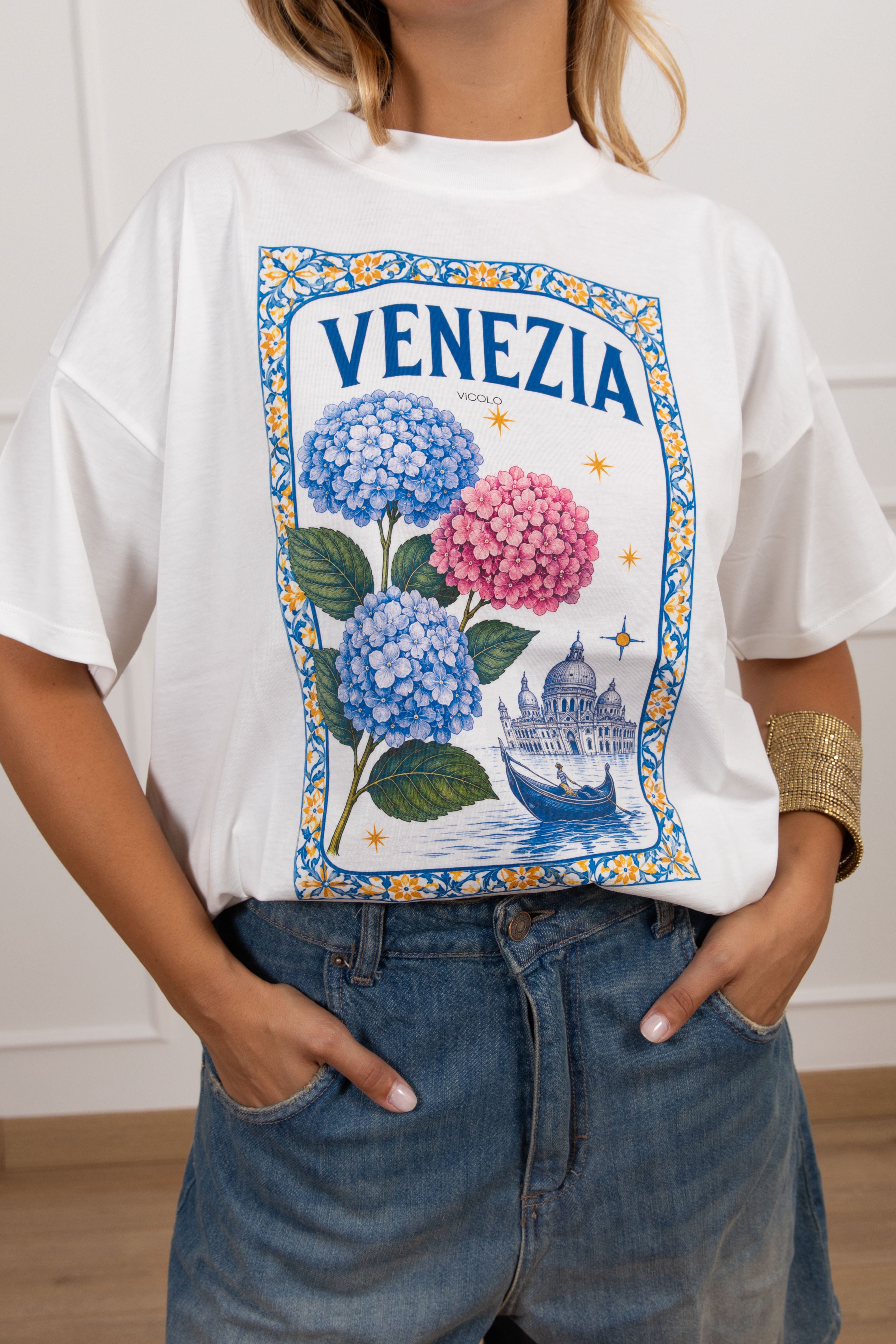 T-shirt over-size "Venezia" ViCOLO