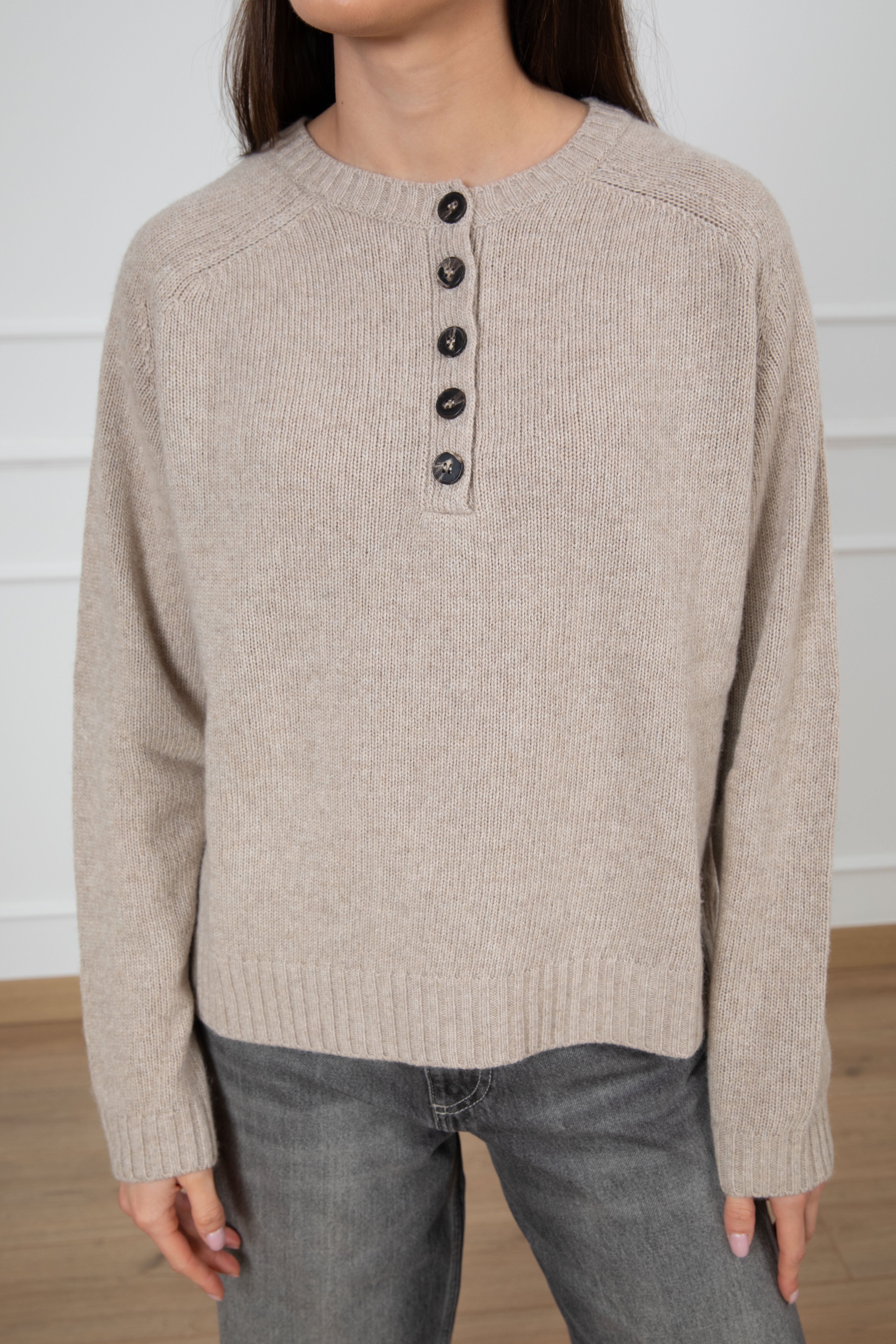 Pull serafino in lana e cashmere Tensione IN