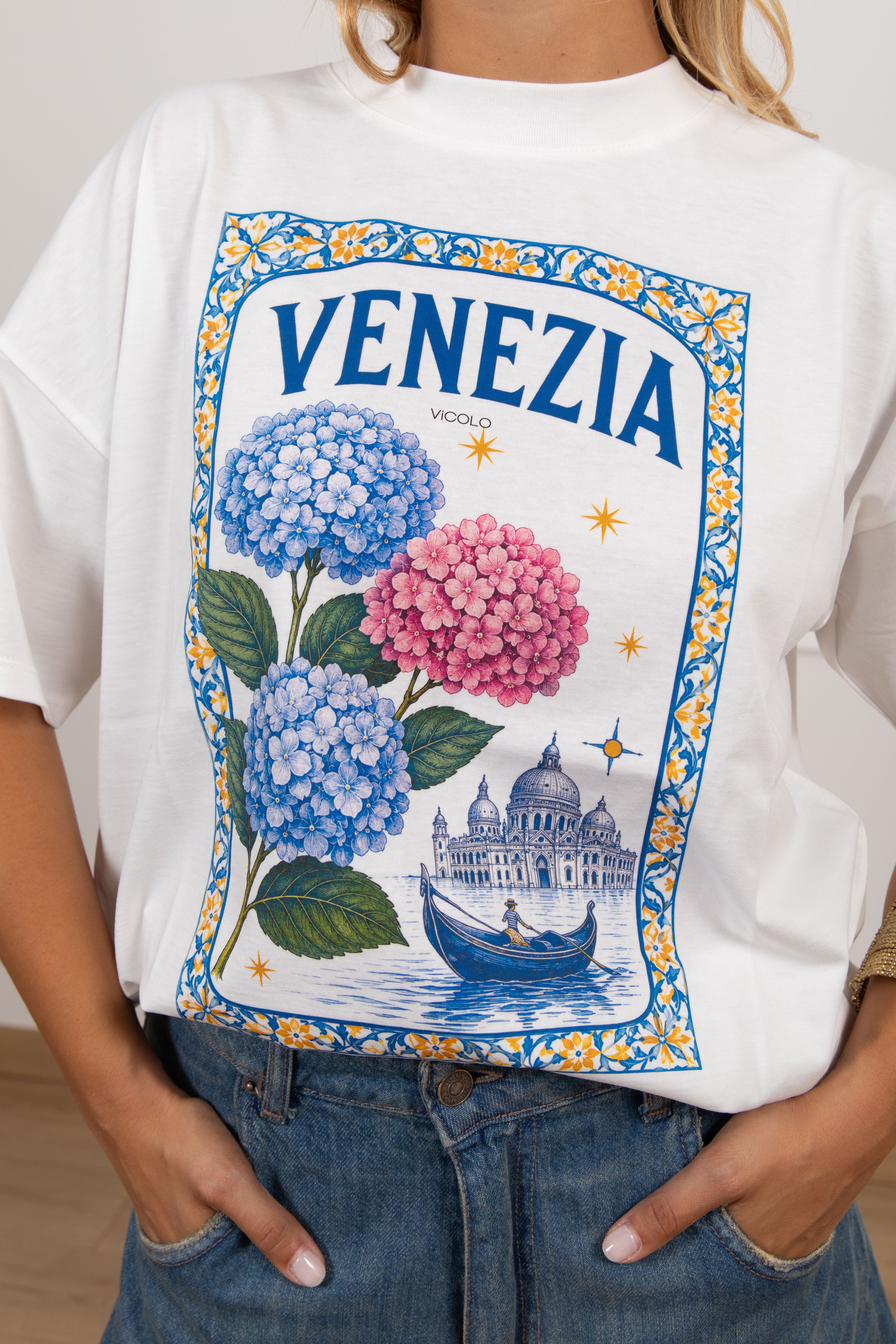 T-shirt over-size "Venezia" ViCOLO