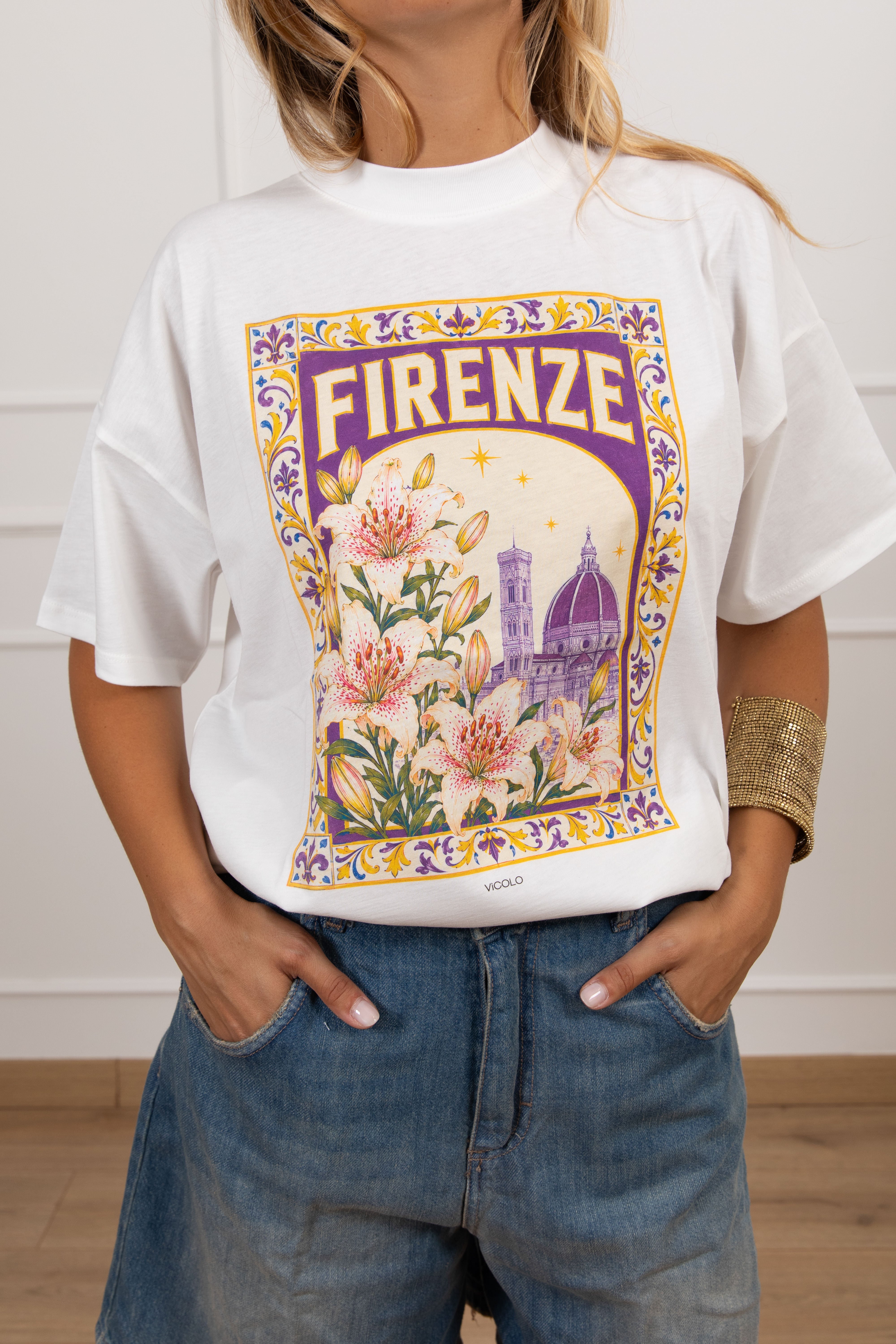 T-shirt over-size "Firenze" ViCOLO