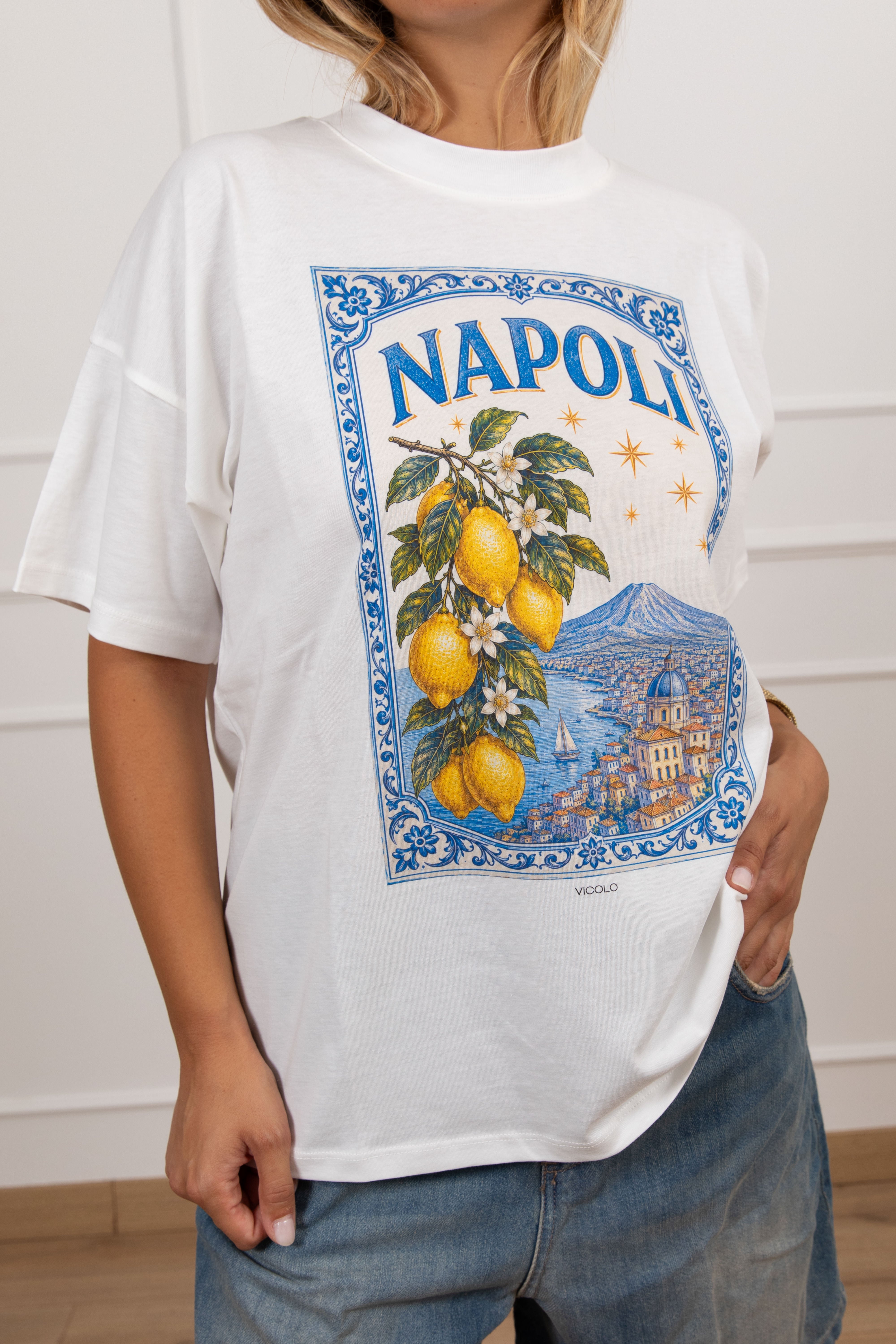 T-shirt over-size "Napoli" ViCOLO