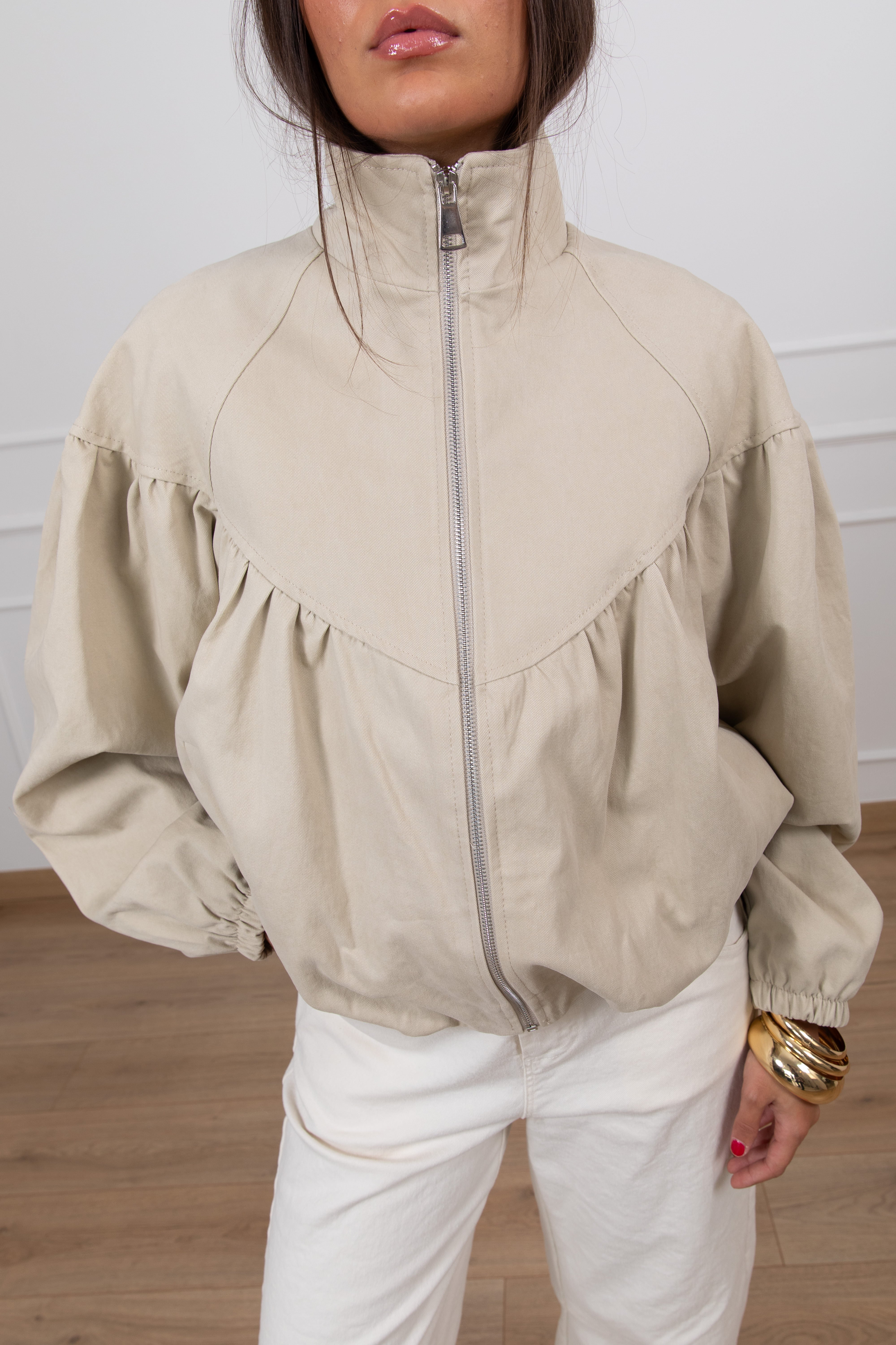Bomber in canvas Susy Mix