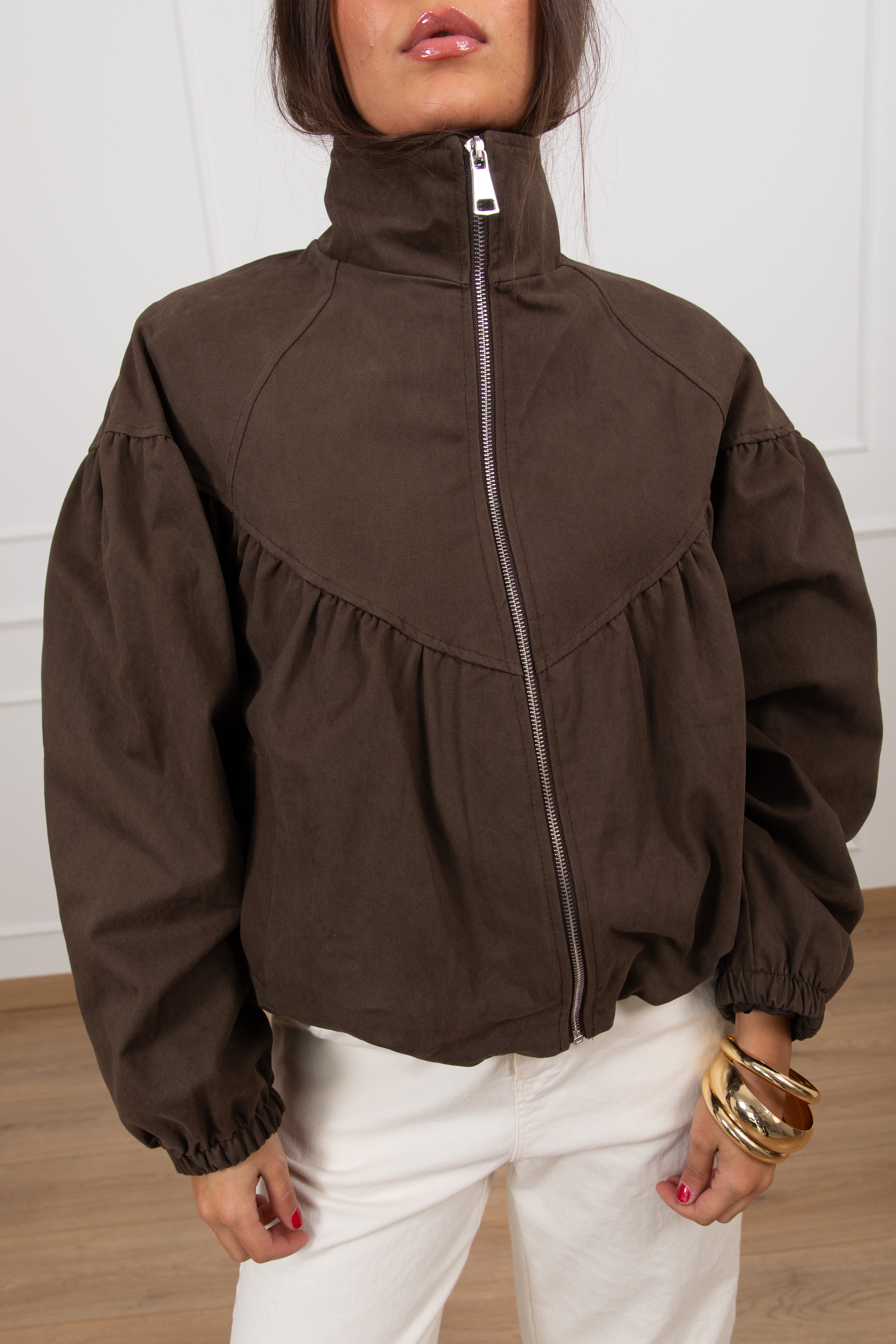 Bomber in canvas Susy Mix