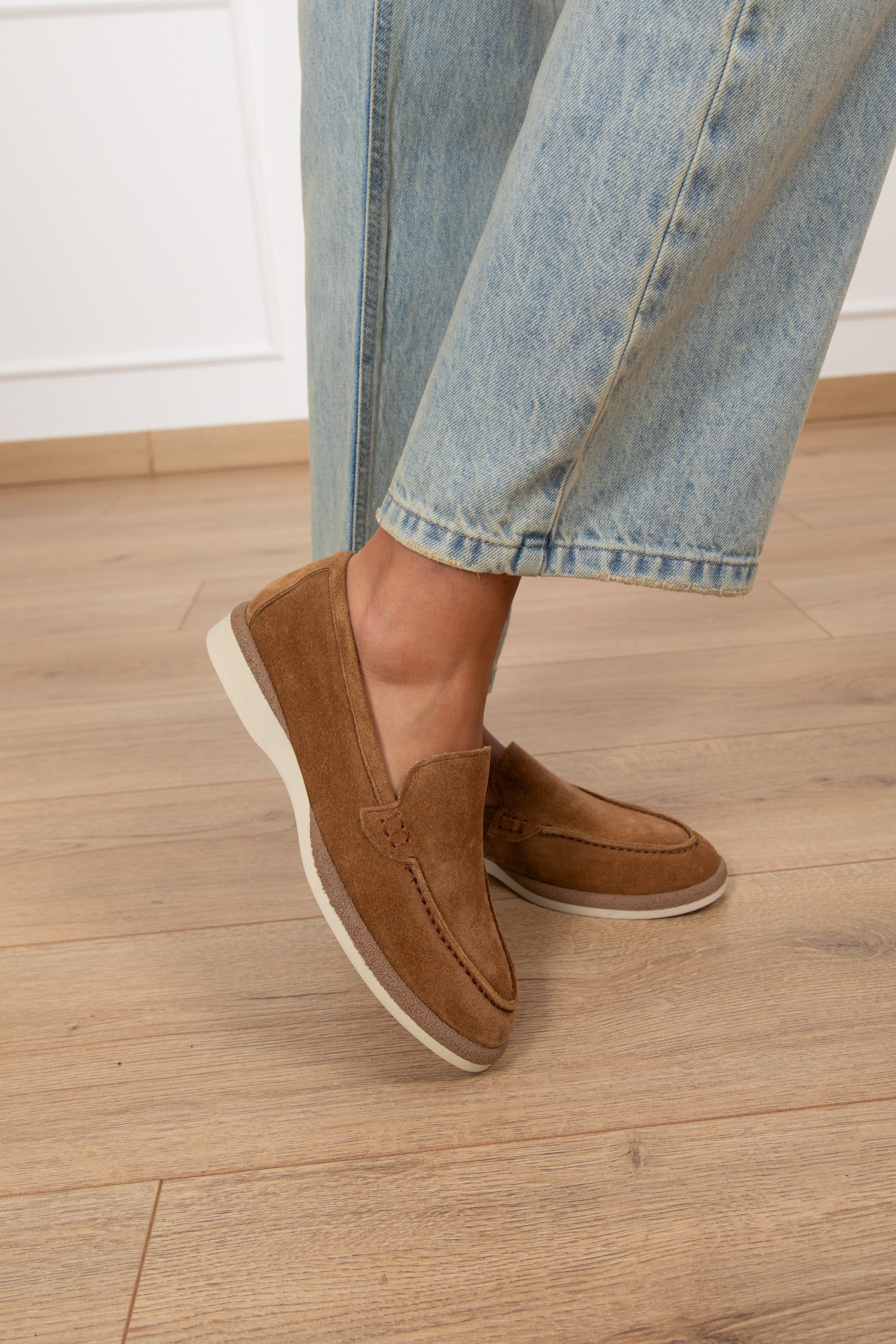 Mocassino in camoscio Ovyé