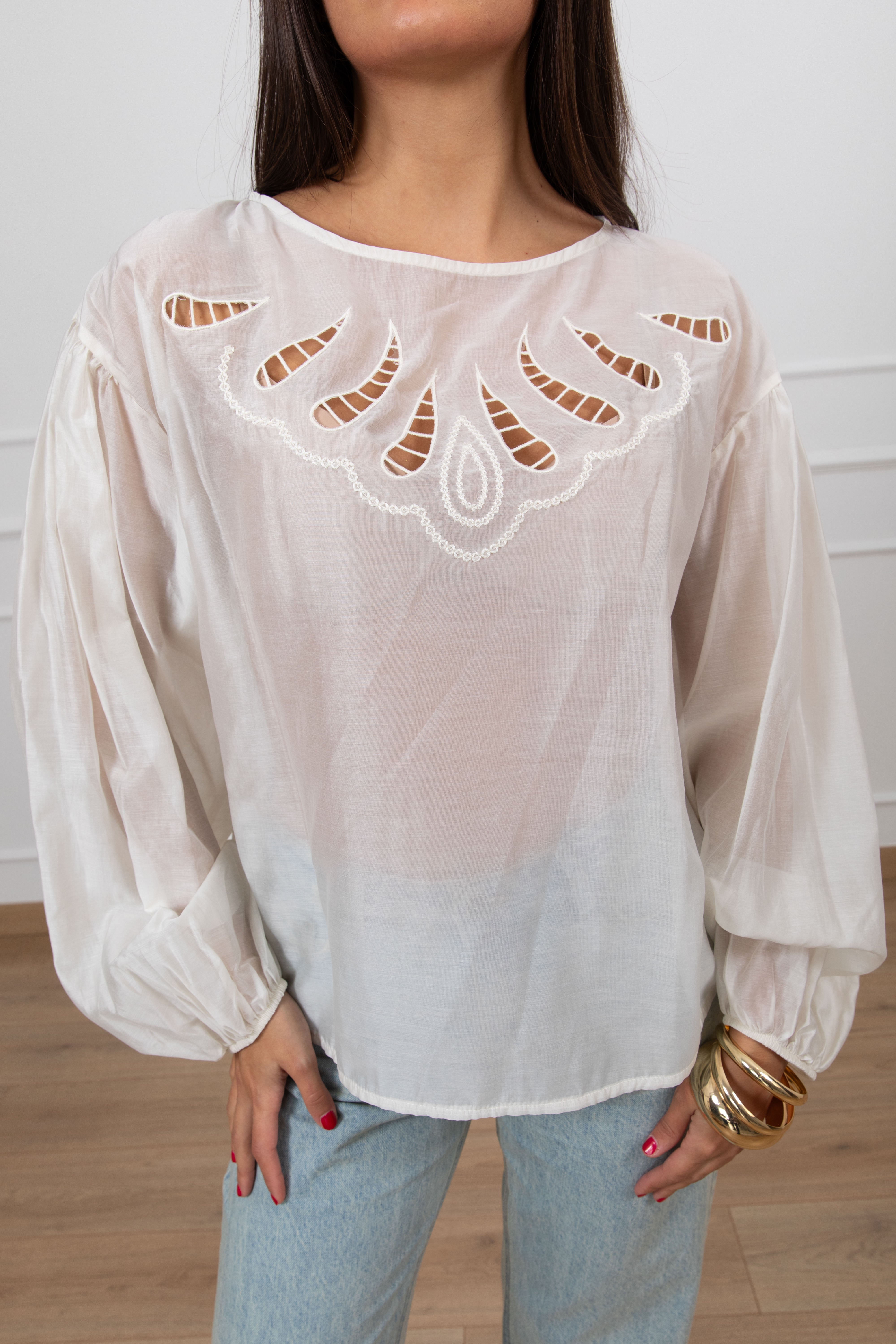 Blusa con ricamo Susy Mix