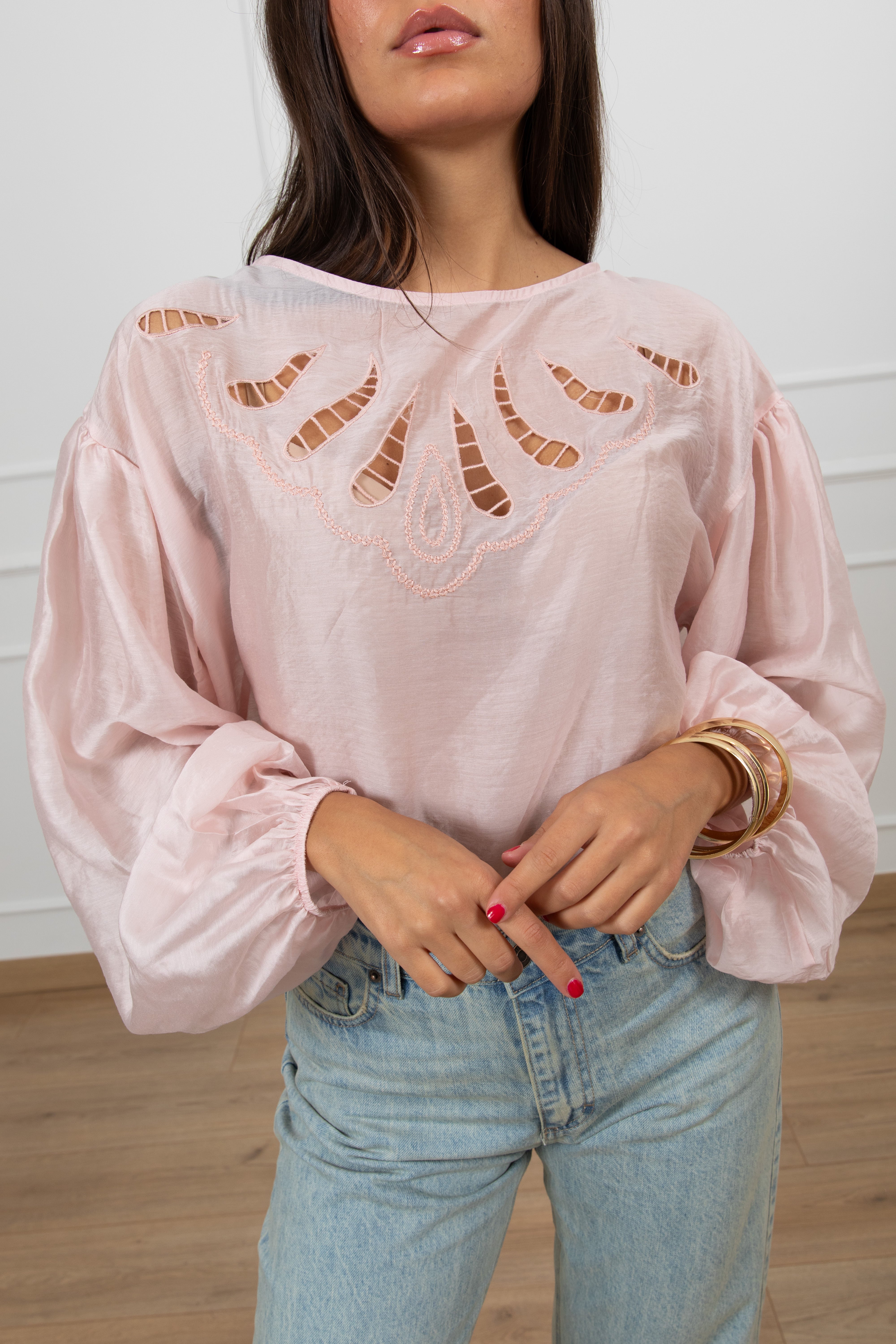 Blusa con ricamo Susy Mix