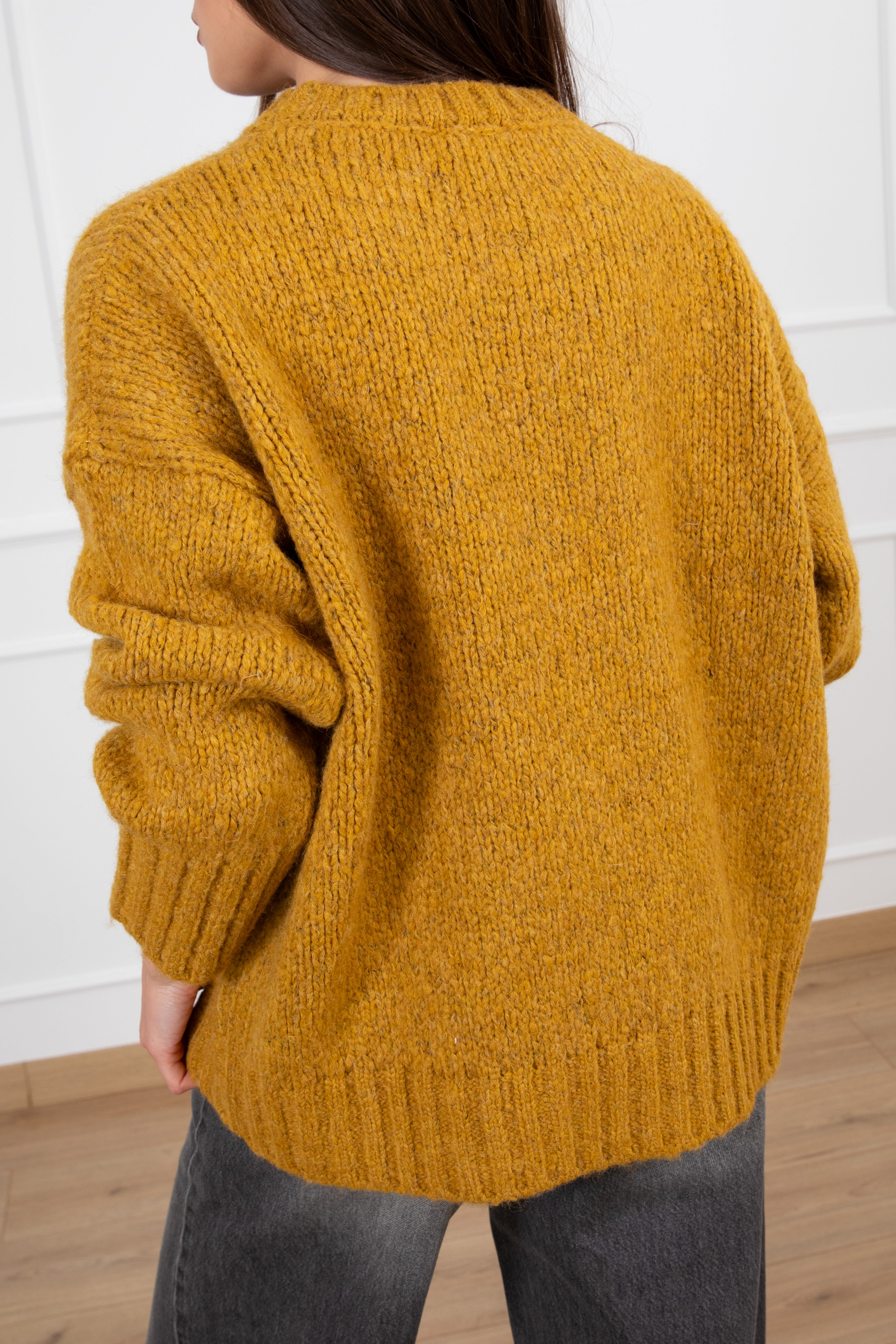 Pull girocollo in lana grossa ViCOLO