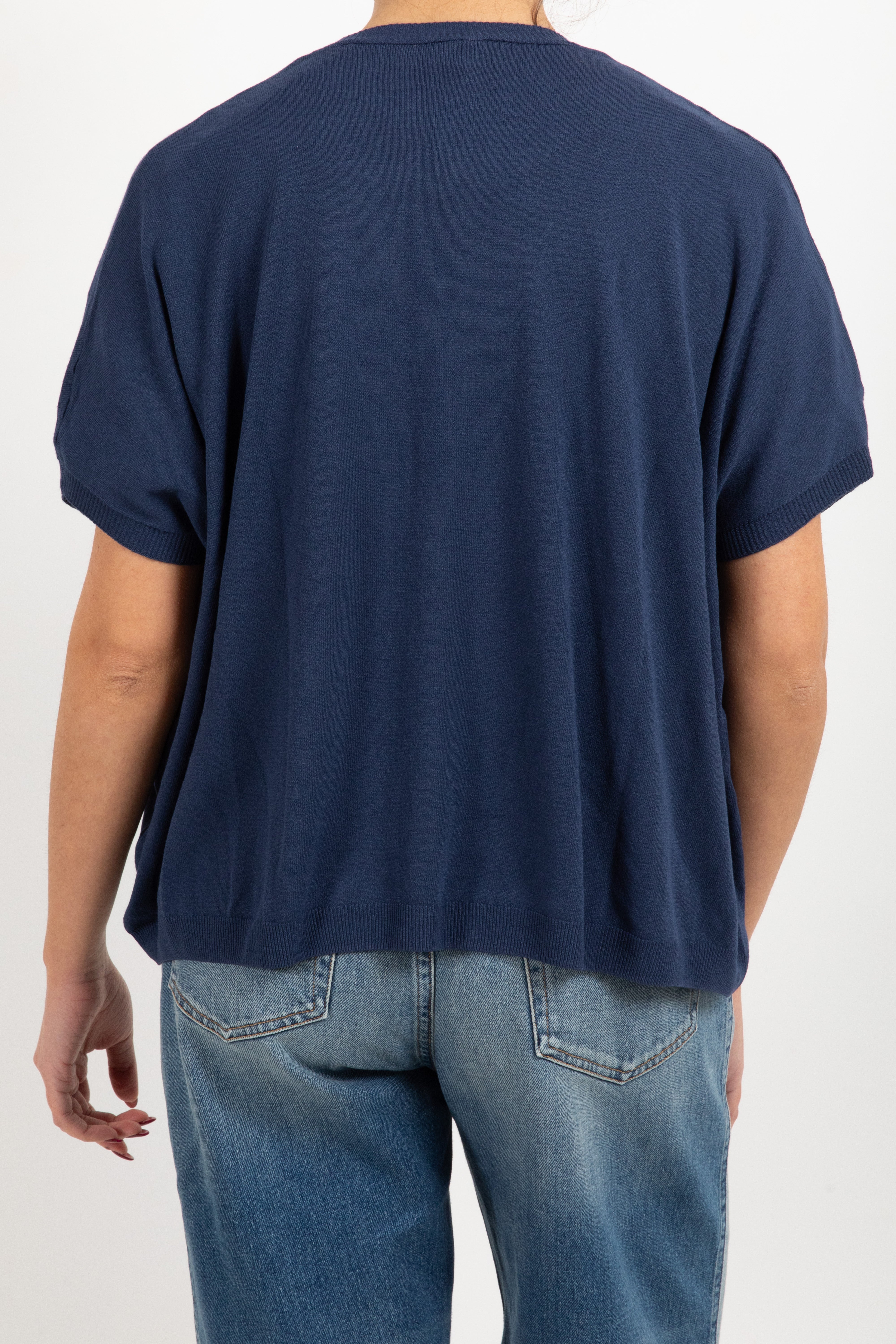 T-shirt in viscosa con scollo a "V" Susy Mix