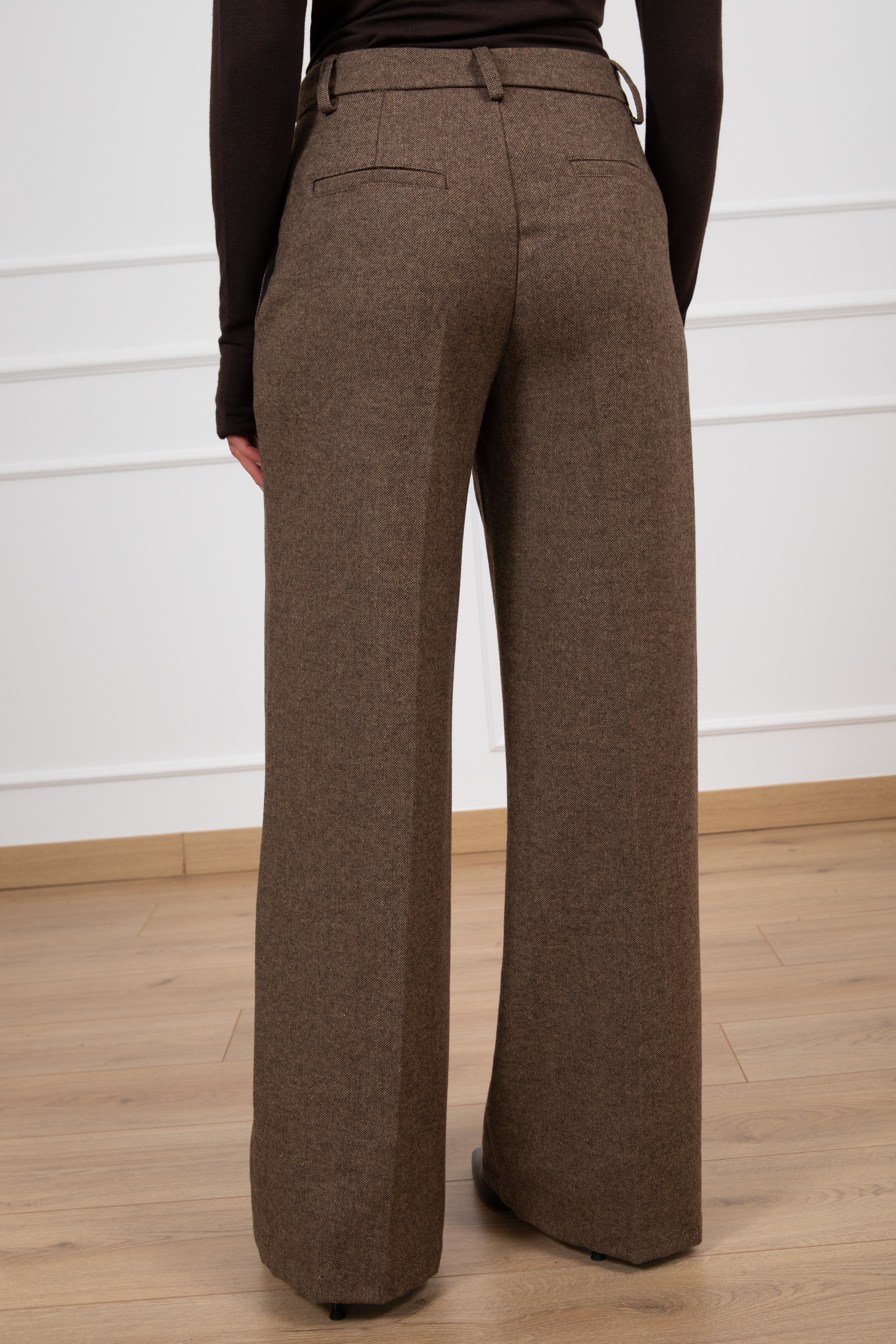 Pantalone sartoriale sale e pepe in lana Tensione IN