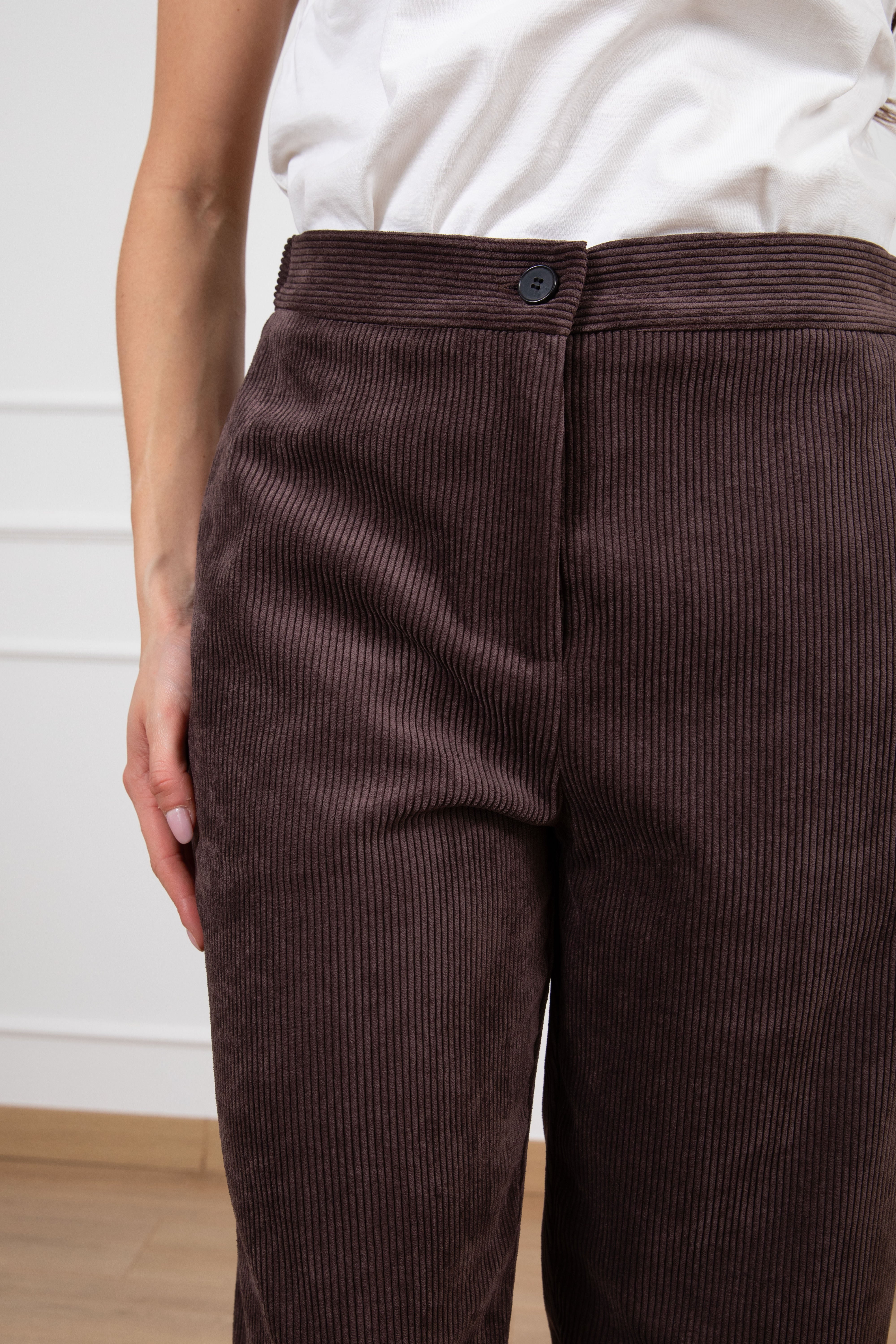 Pantalone carrot-fit in velluto rocciatore ViCOLO