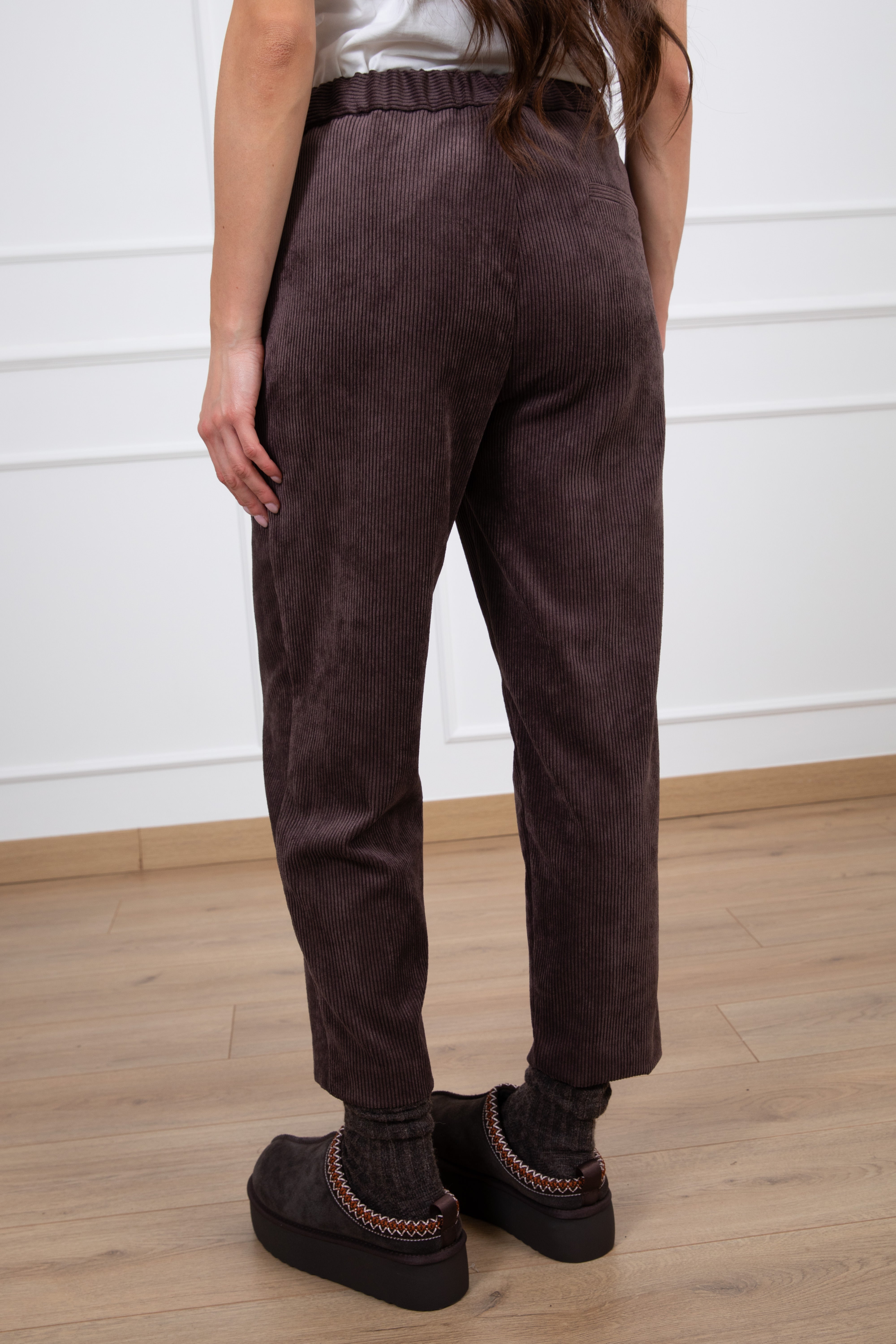 Pantalone carrot-fit in velluto rocciatore ViCOLO