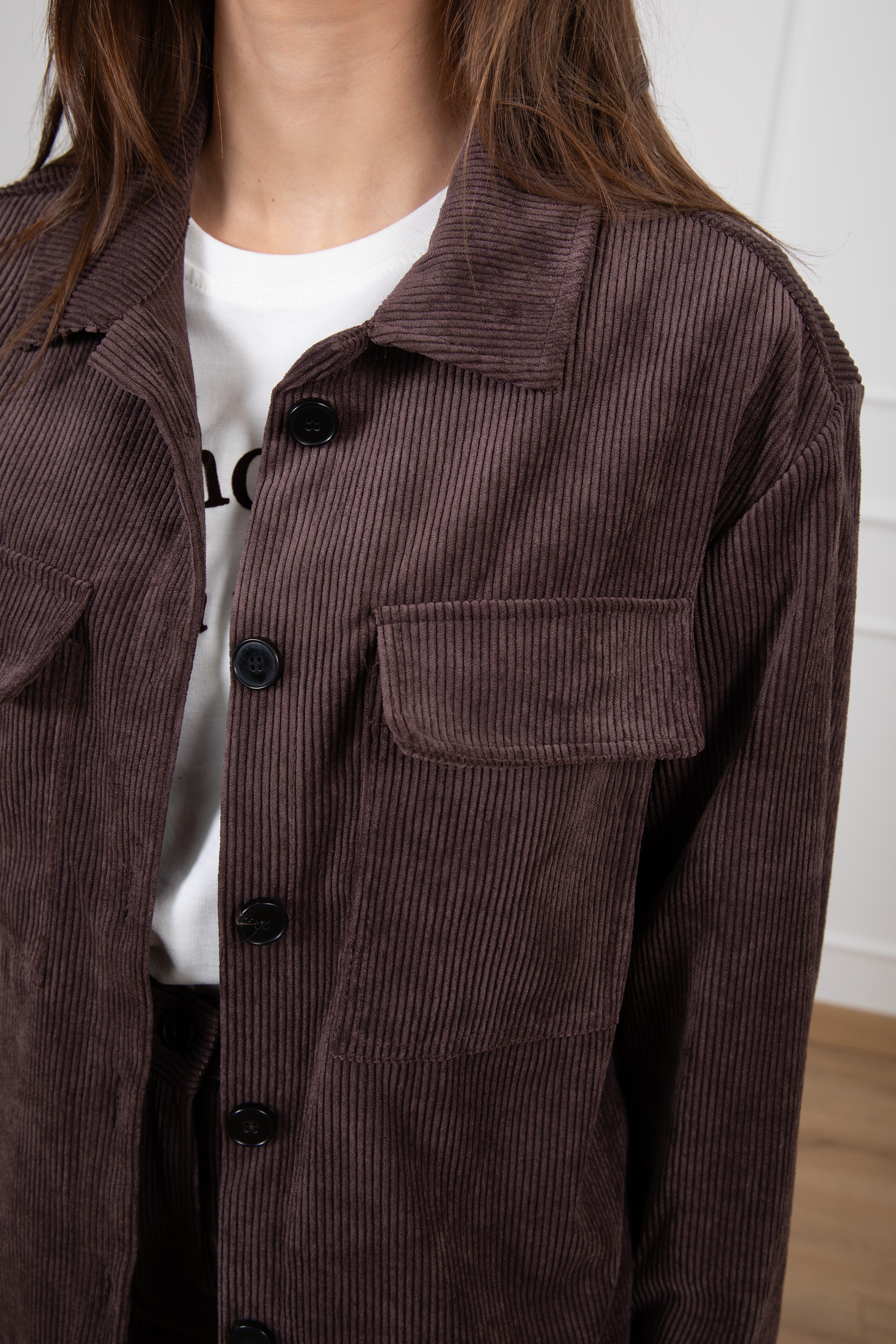 Camicia con tasche in velluto rocciatore ViCOLO