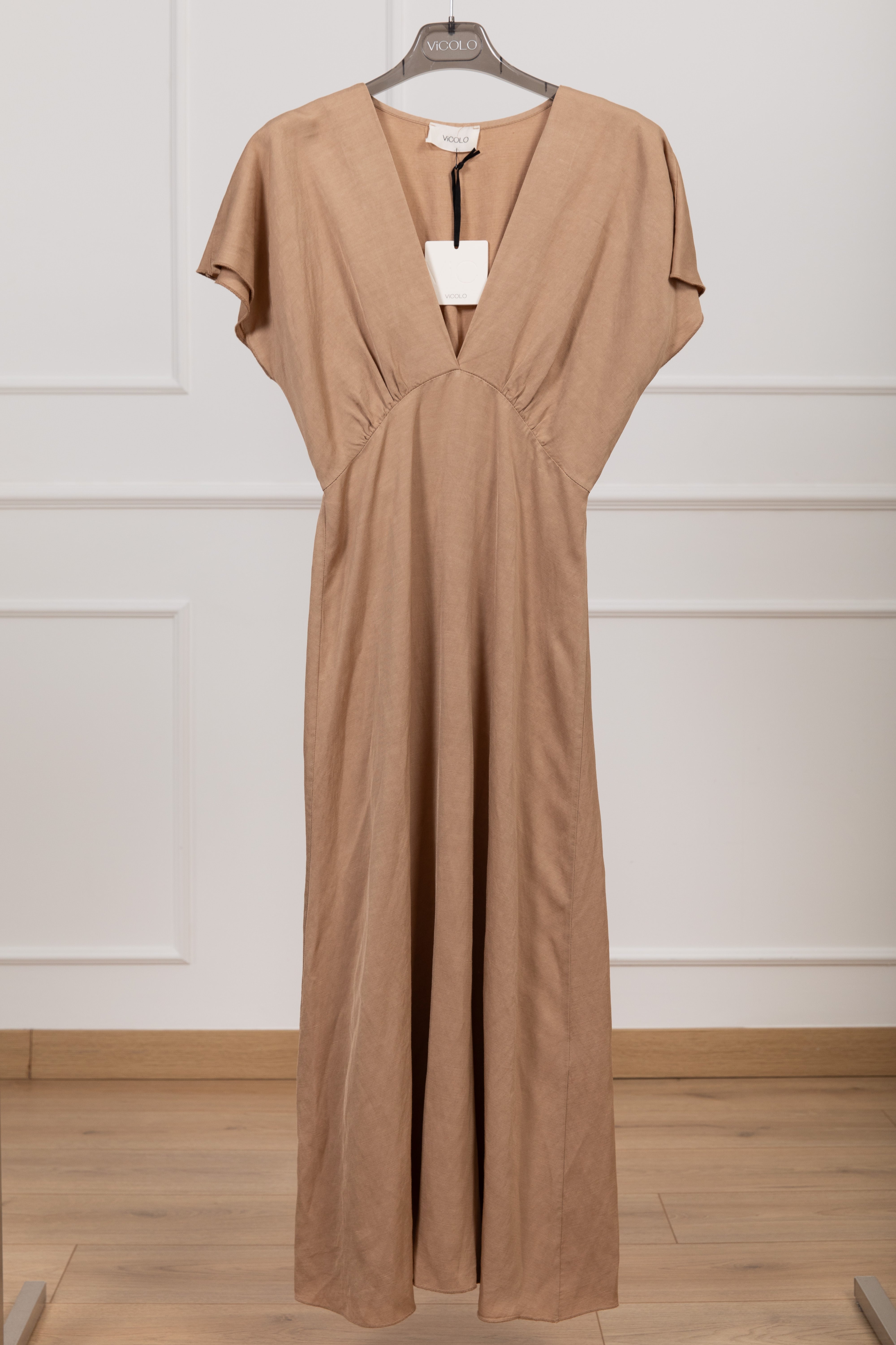 Abito a kimono in lino e viscosa ViCOLO