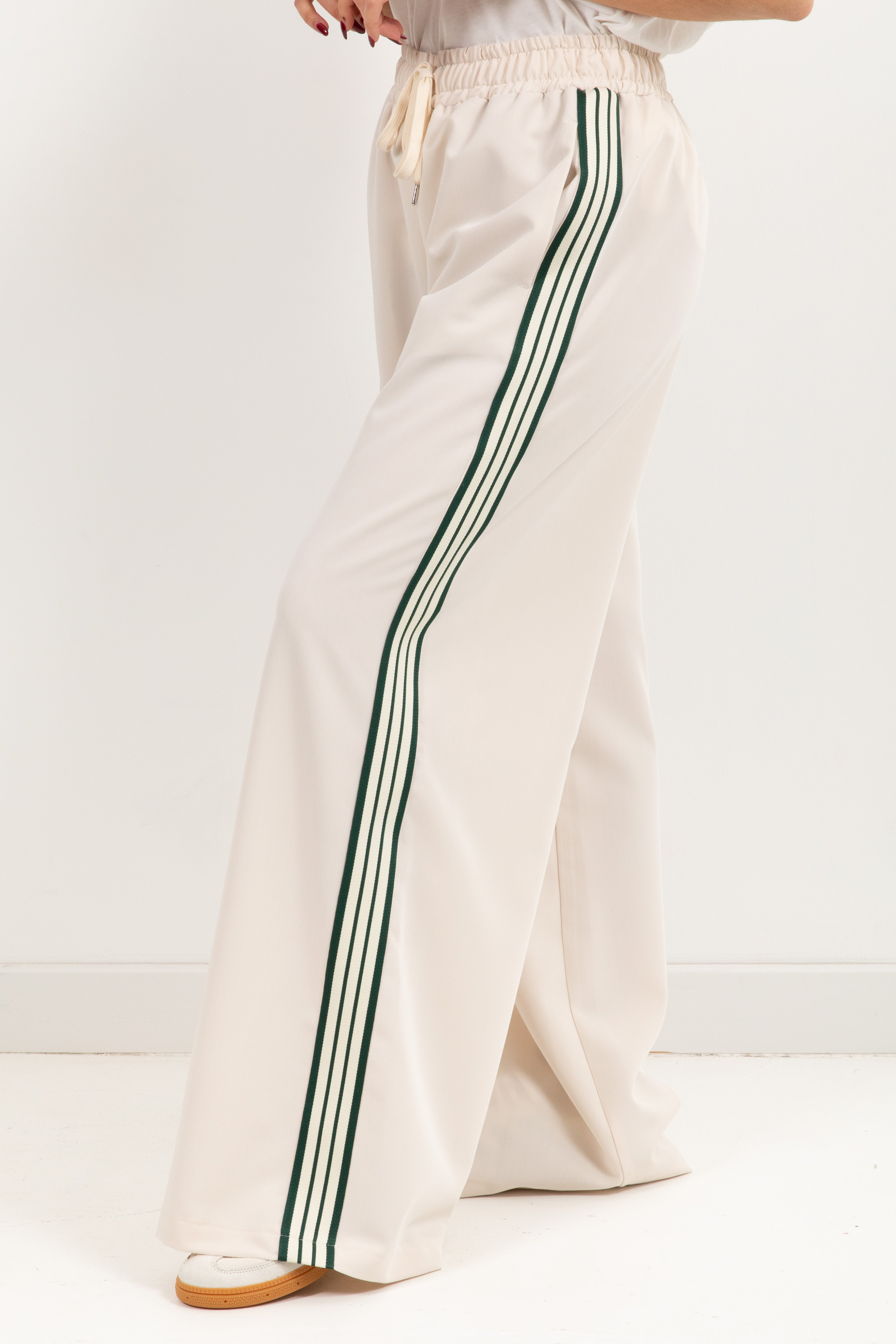 Pantalone gamba dritta con banda laterale ViCOLO
