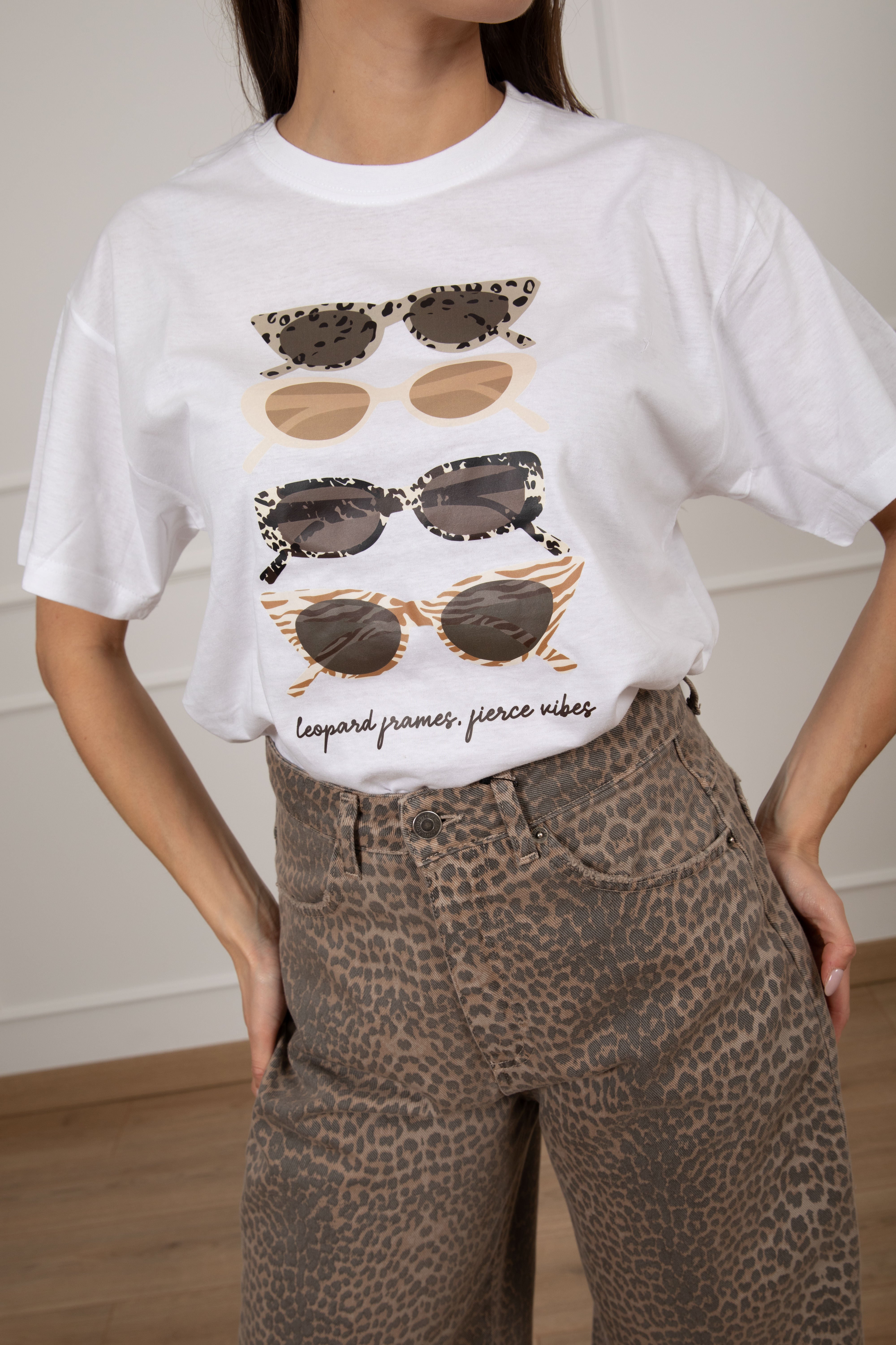 Maxi t-shirt occhiali Susy Mix